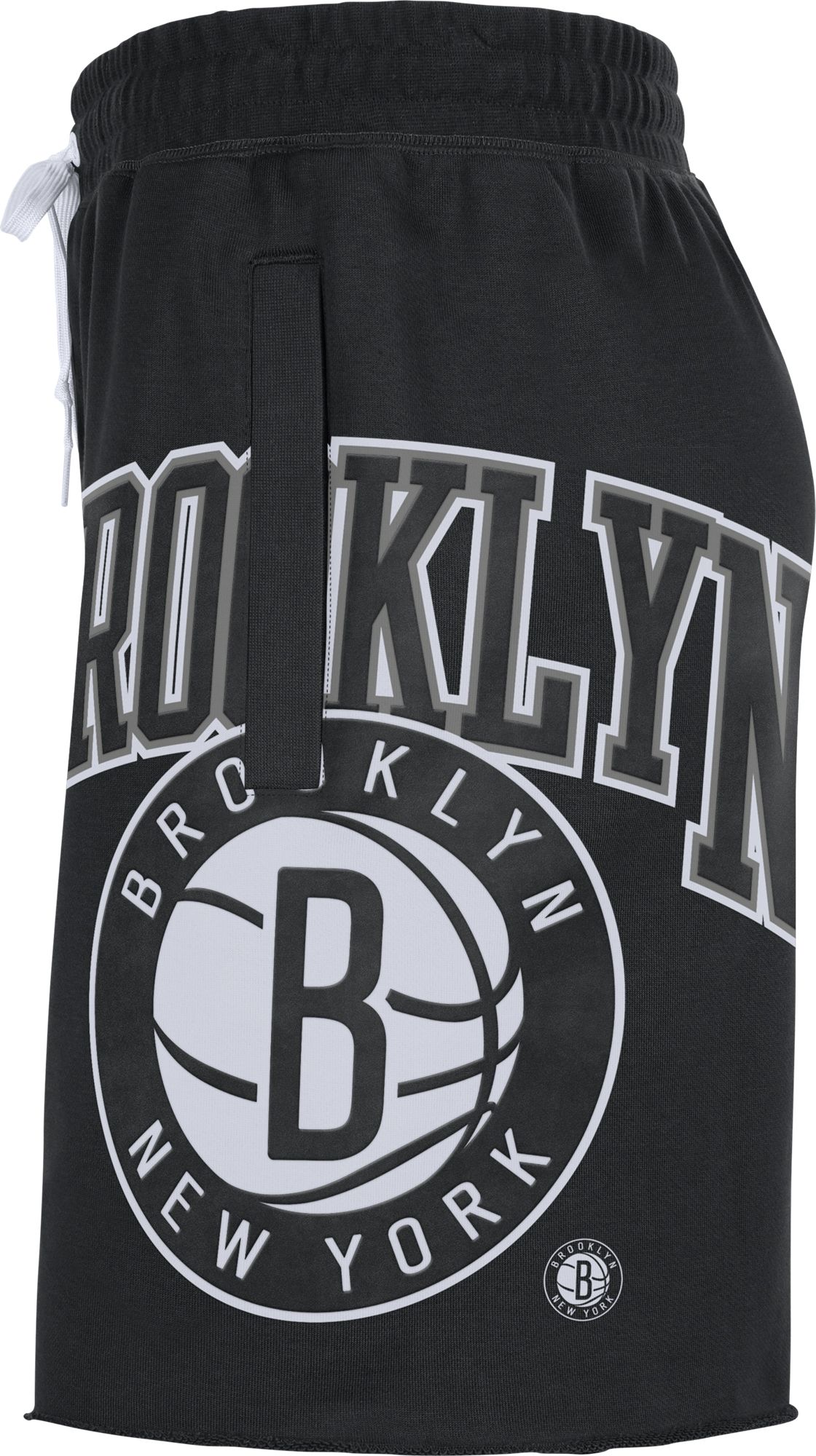 Nike Men's Brooklyn Nets Black Courtside Fleece Shorts product image