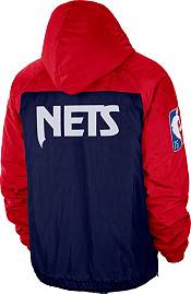Nike Men's 2021-22 City Edition Brooklyn Nets Red ½ Zip Jacket product image