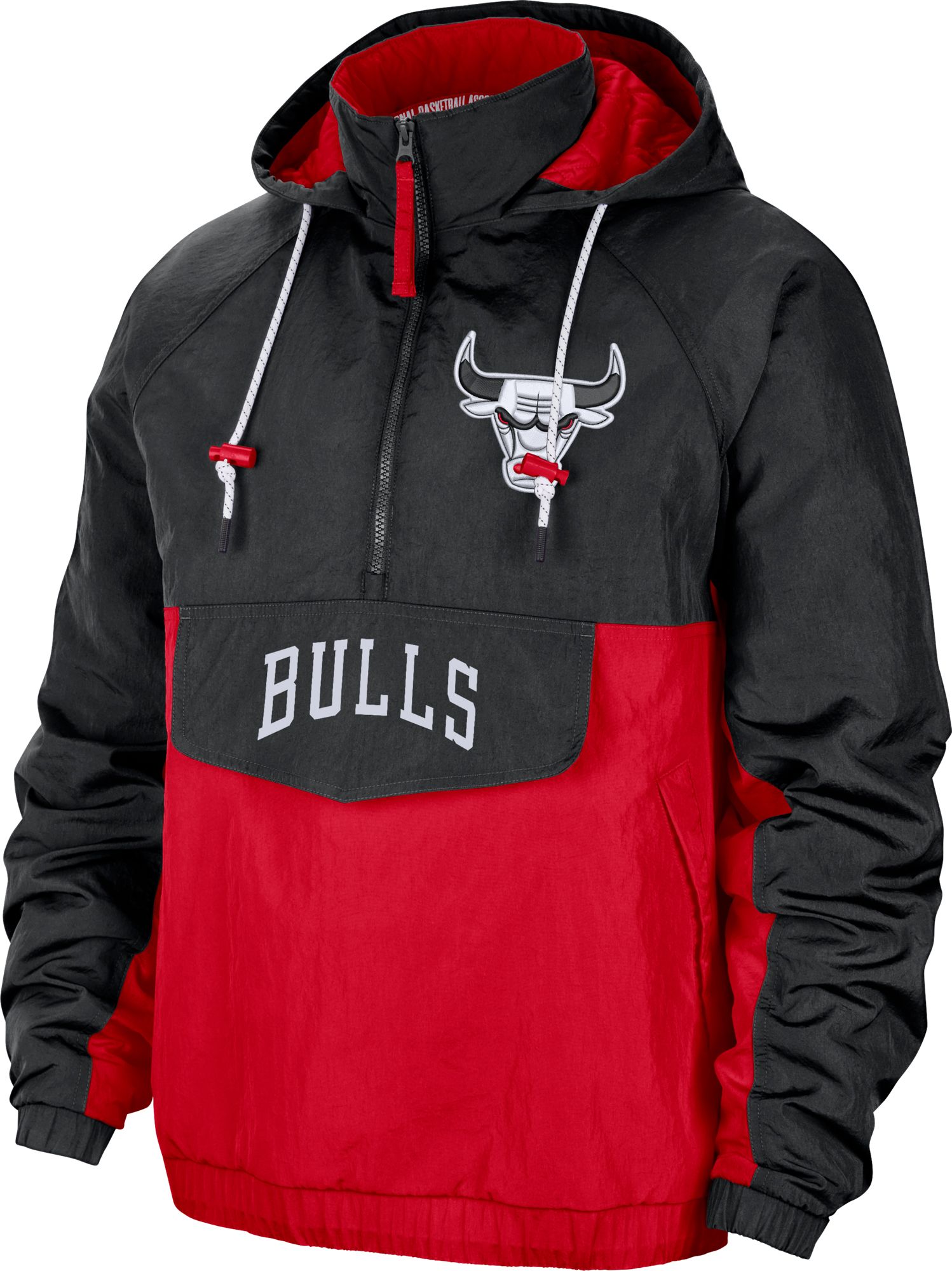 Nike Men's 2021-22 City Edition Chicago Bulls Black ½ Zip Jacket product image