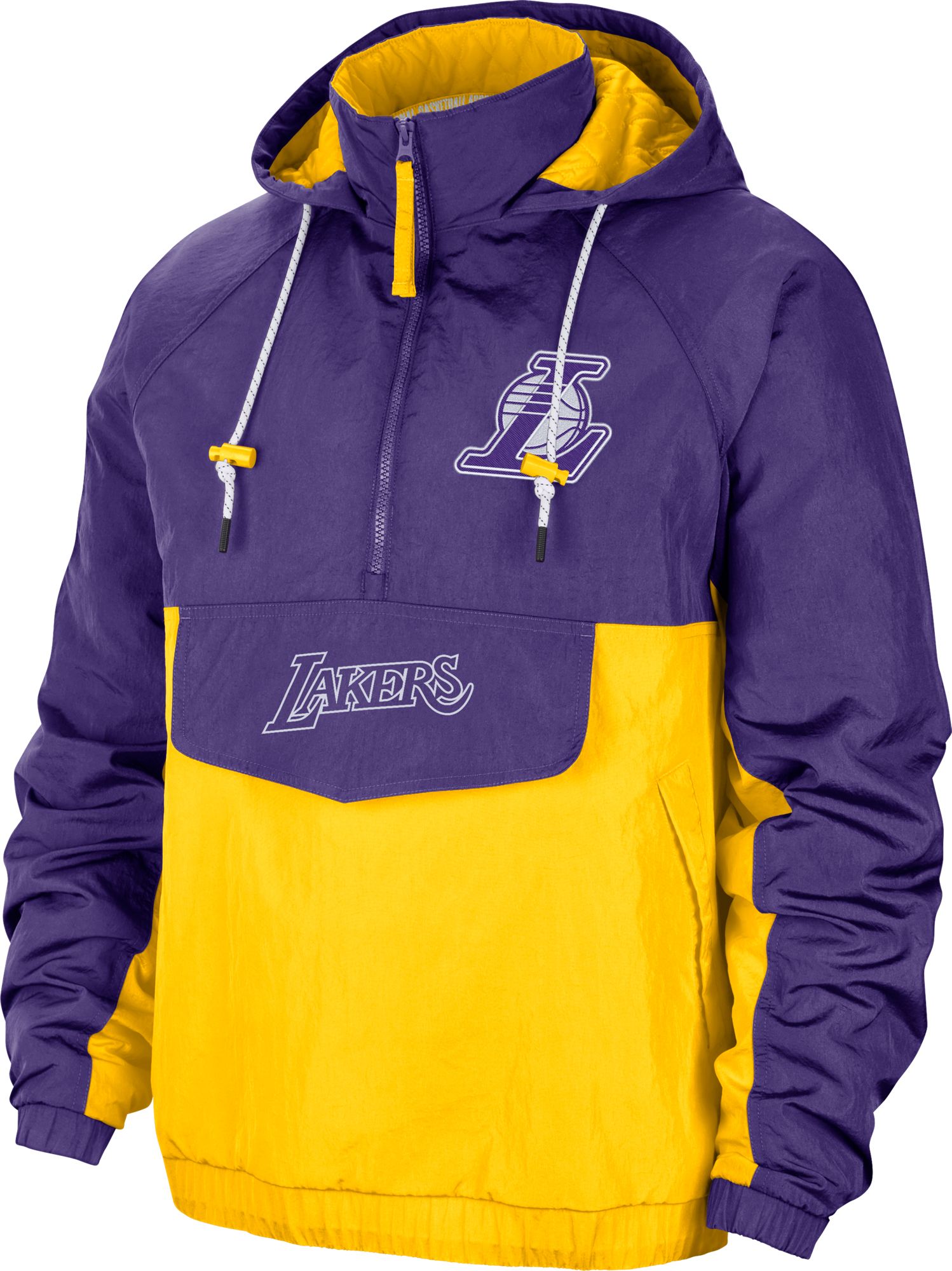 Nike Men's 2021-22 City Edition Los Angeles Lakers Purple ½ Zip Jacket product image