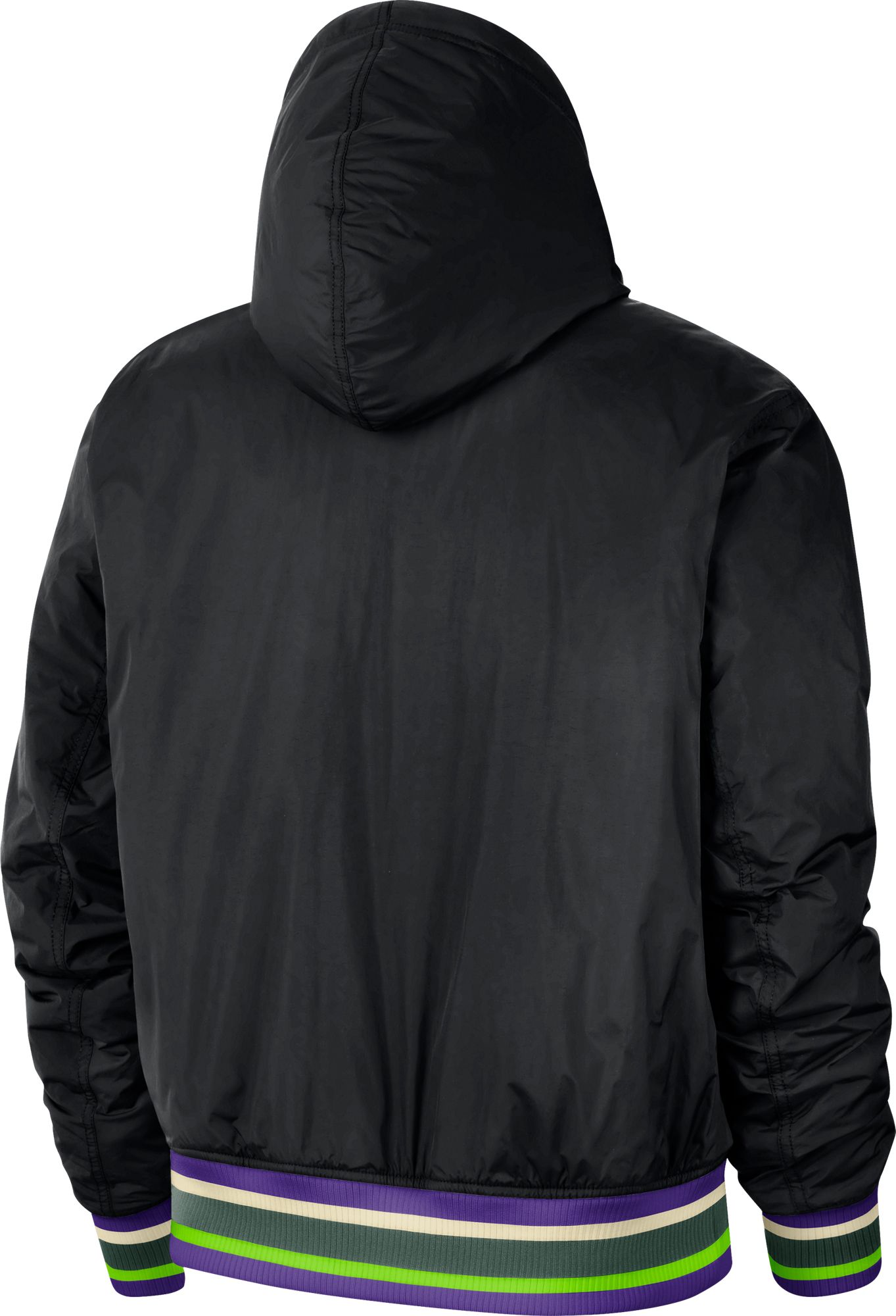 Nike Men's 2021-22 City Edition Milwaukee Bucks Black Full Zip Jacket product image