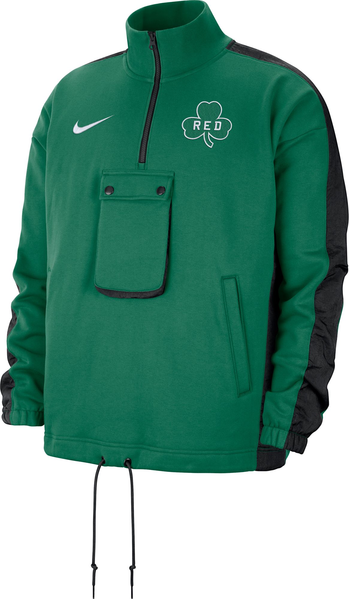 Nike Men's 2021-22 City Edition Boston Celtics Green Fleece ½ Zip product image