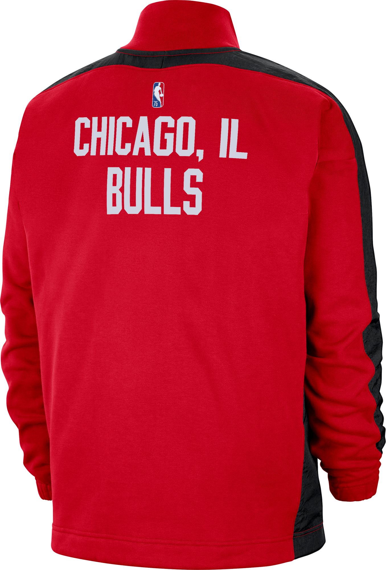 Nike Men's 2021-22 City Edition Chicago Bulls Red Fleece ½ Zip product image