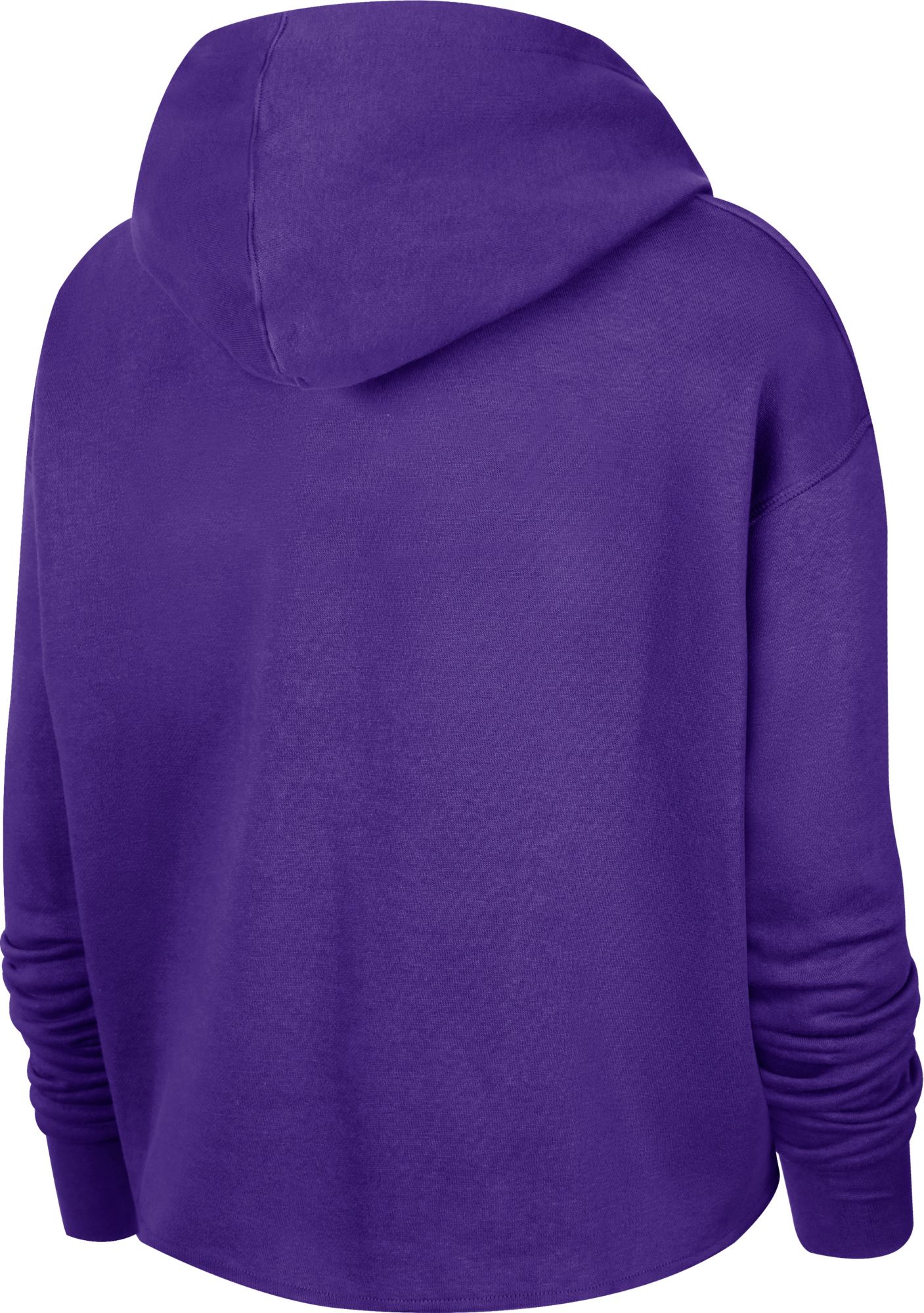 Nike Women's 2021-22 City Edition Sacramento Kings Purple Essential Cropped Pullover Hoodie product image