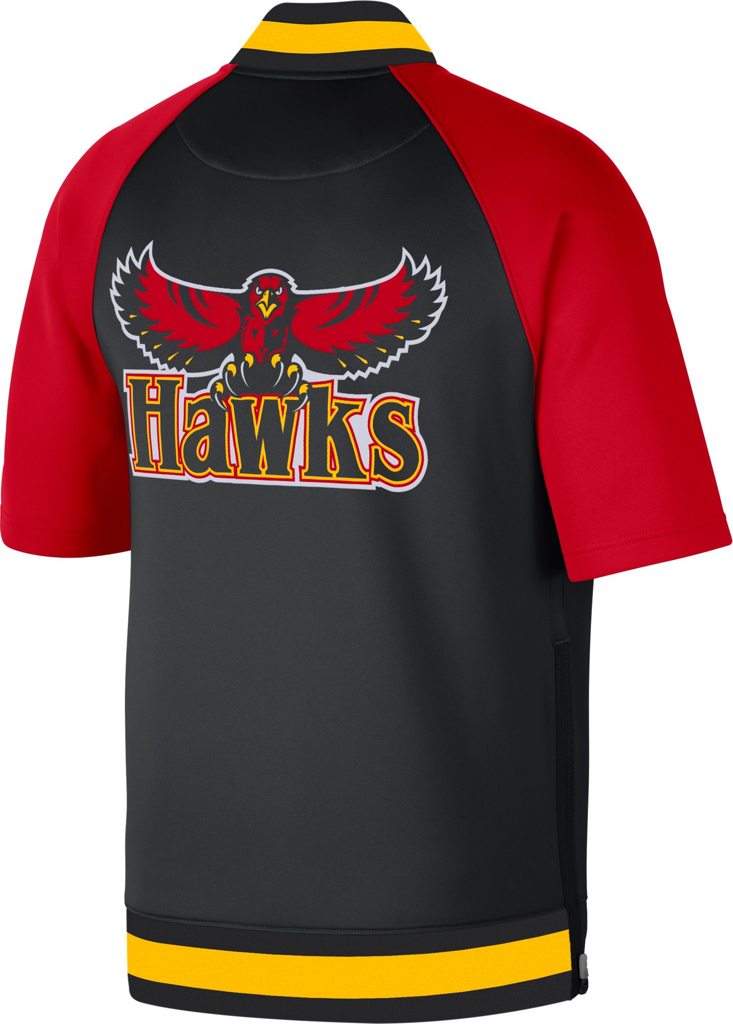 Nike Men's 2021-22 City Edition Atlanta Hawks Black Full Showtime Full Zip Short Sleeve Jacket product image