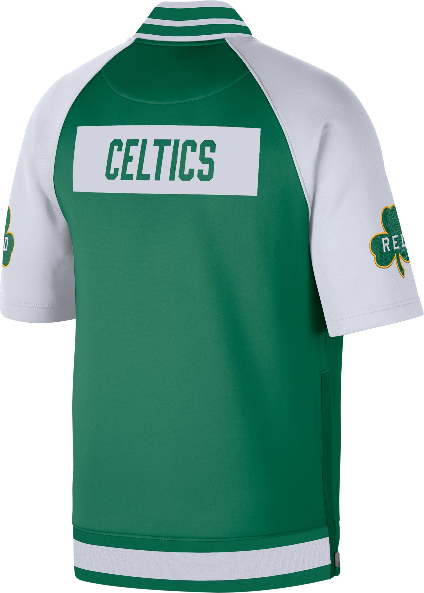 Nike Men's 2021-22 City Edition Boston Celtics Green Full Showtime Full Zip Short Sleeve Jacket product image