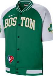 Nike Men's 2021-22 City Edition Boston Celtics Green Full Showtime Full Zip Short Sleeve Jacket product image