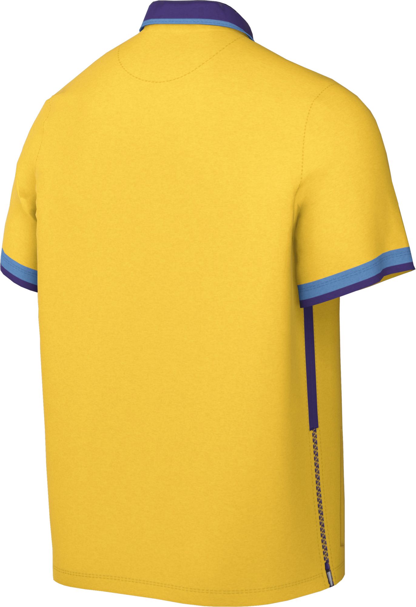 Nike Men's 2021-22 City Edition Los Angeles Lakers Yellow Full Showtime Full Zip Short Sleeve Jacket product image