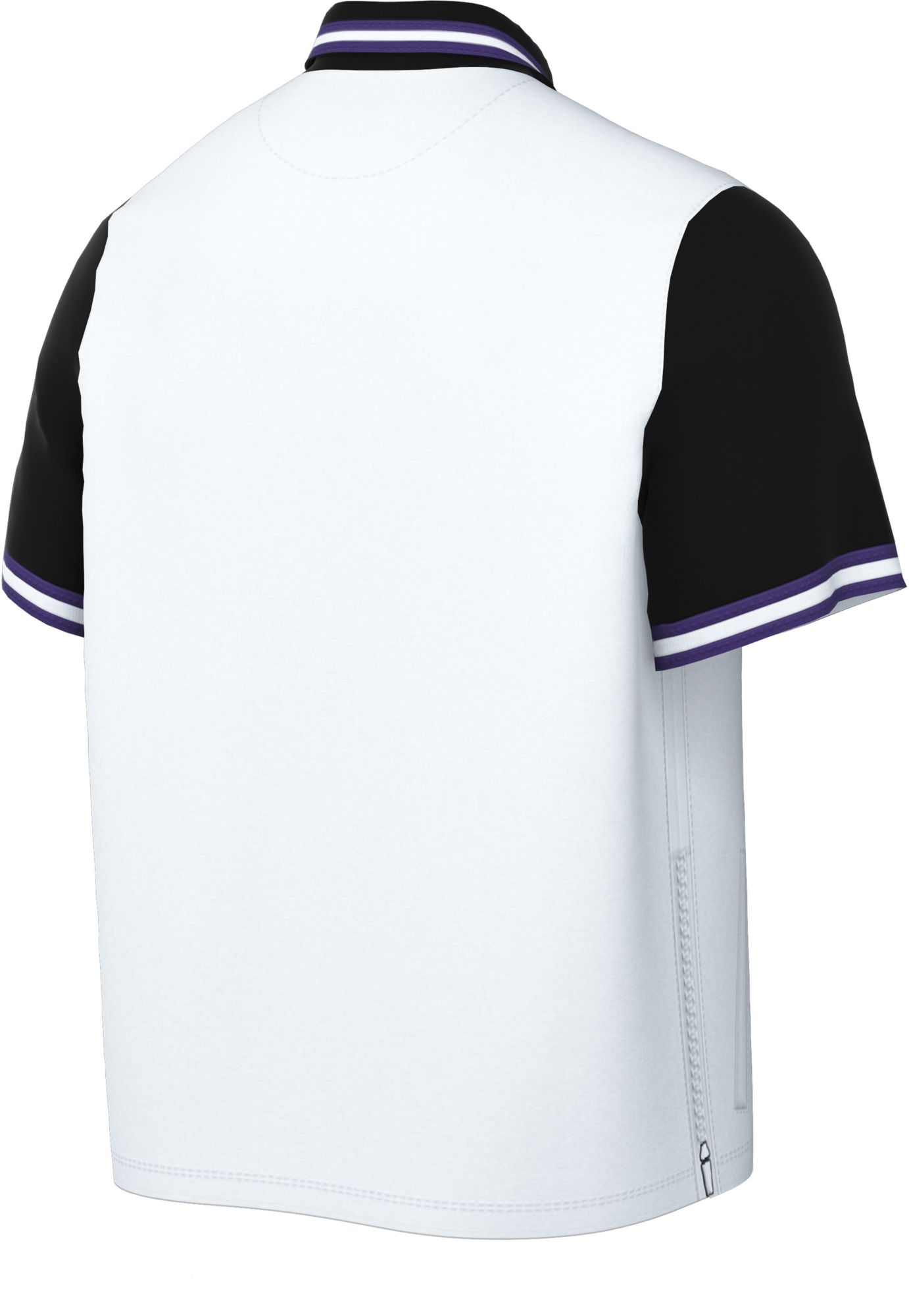 Nike Men's 2021-22 City Edition Sacramento Kings White Full Showtime Full Zip Short Sleeve Jacket product image