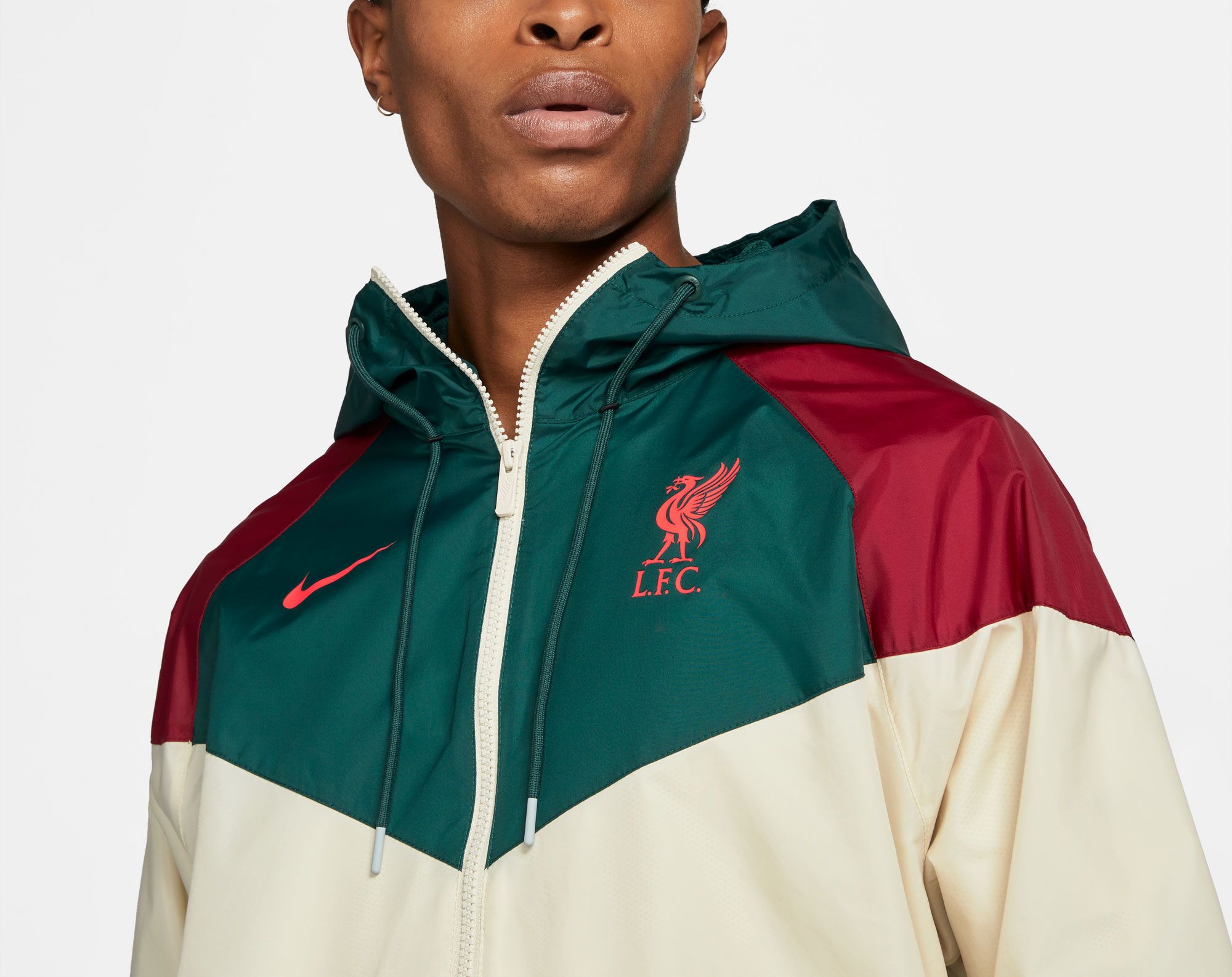 Nike Men's Liverpool FC Grey Windrunner Jacket product image