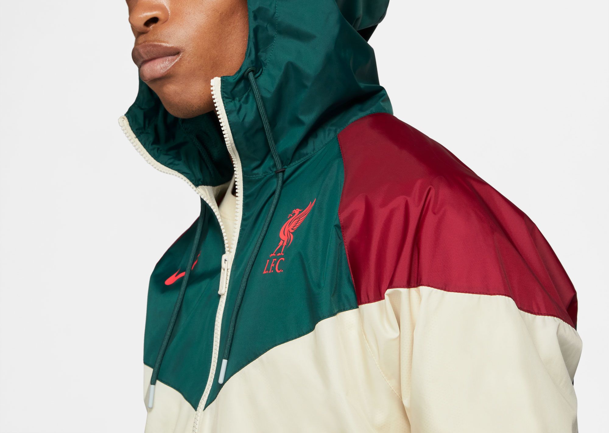 Nike Men's Liverpool FC Grey Windrunner Jacket product image