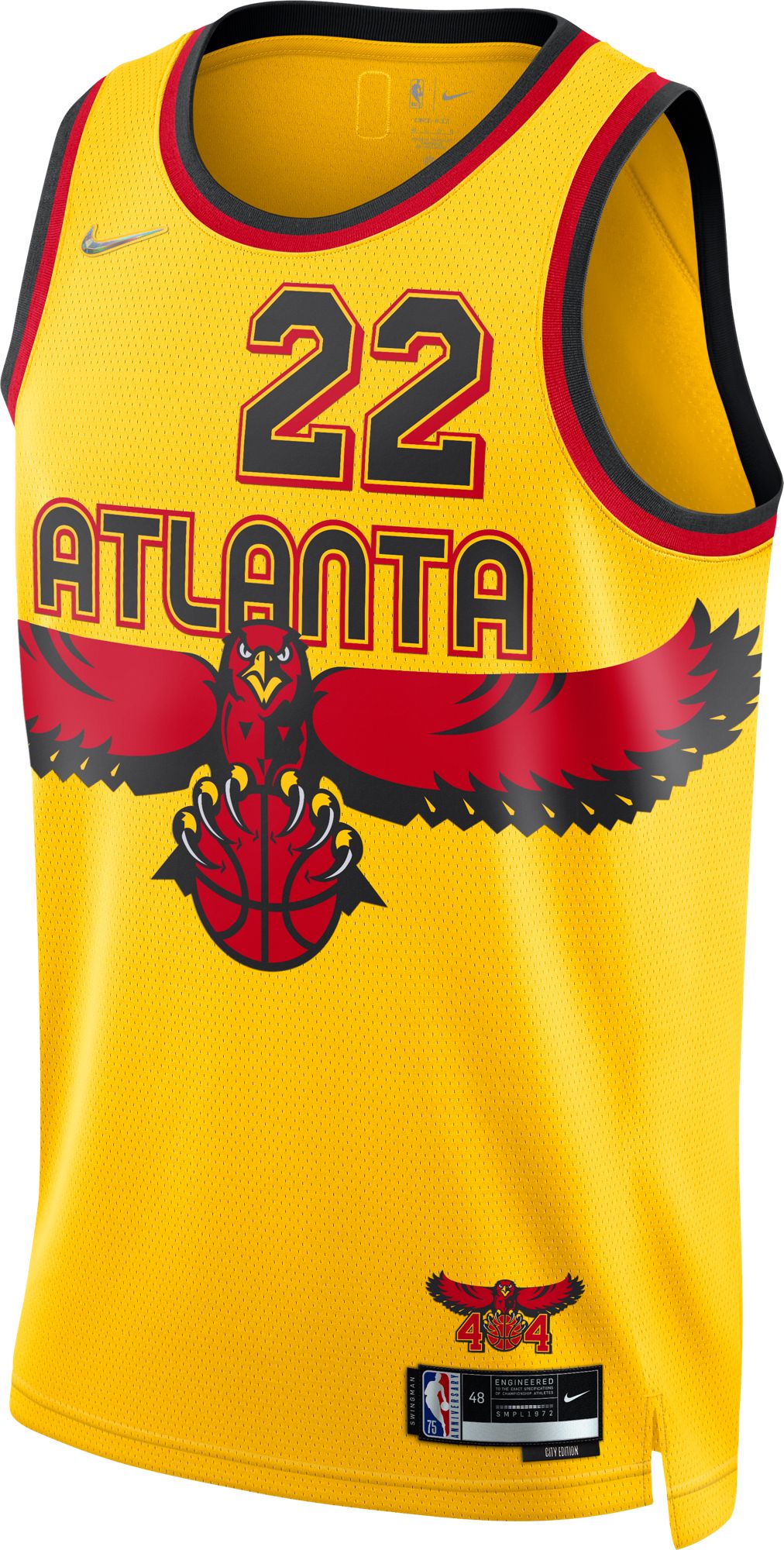 Nike Adult 2021-22 City Edition Atlanta Hawks Cam Reddish #22 Jersey product image