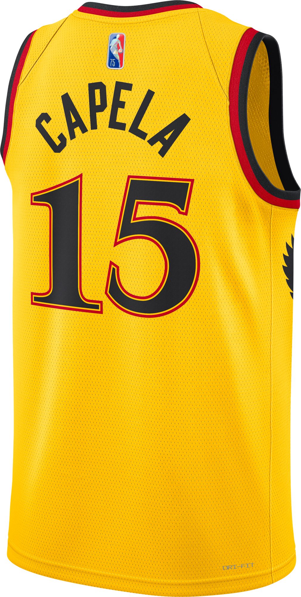Atlanta Hawks Clint Capela #15 Yellow Swingman Jersey - Bluecat