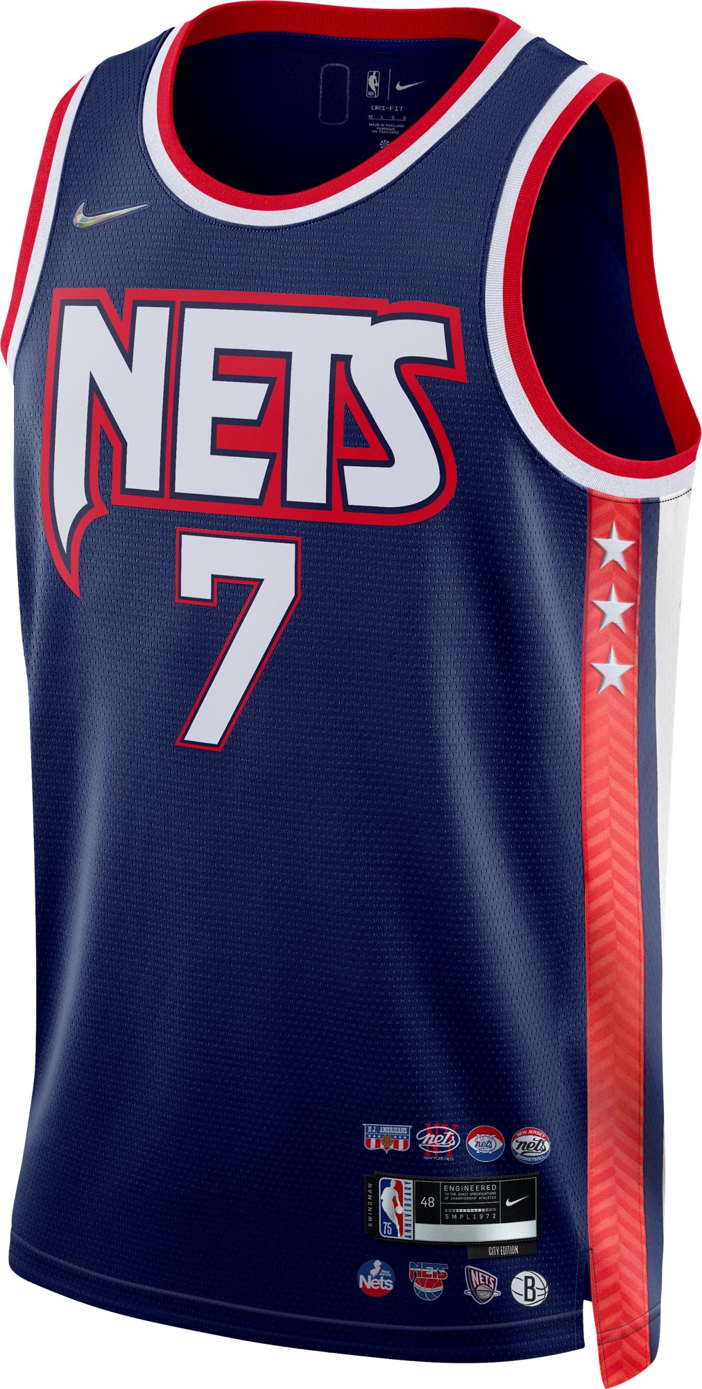 kevin durant nets jersey blue