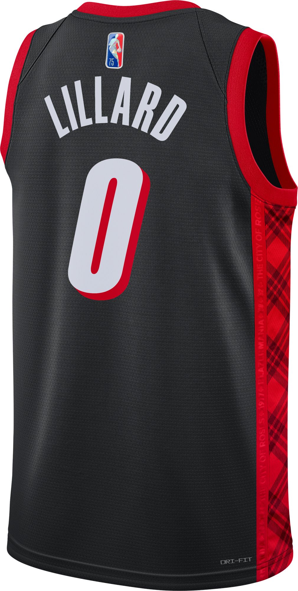 Nike Adult 2021-22 City Edition Portland Trail Blazers Damian Lillard #0 Jersey product image