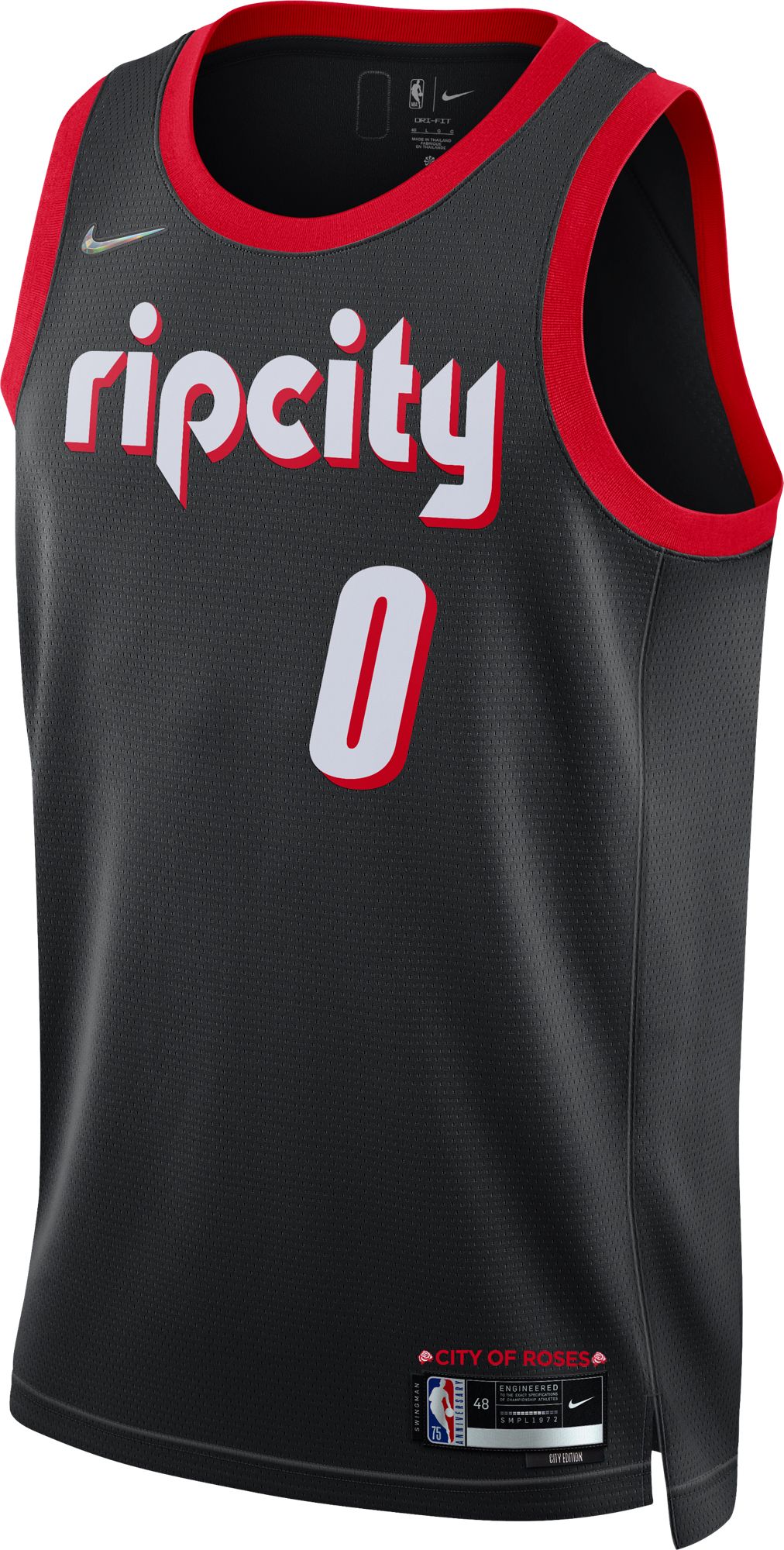 Nike Adult 2021-22 City Edition Portland Trail Blazers Damian Lillard #0 Jersey product image
