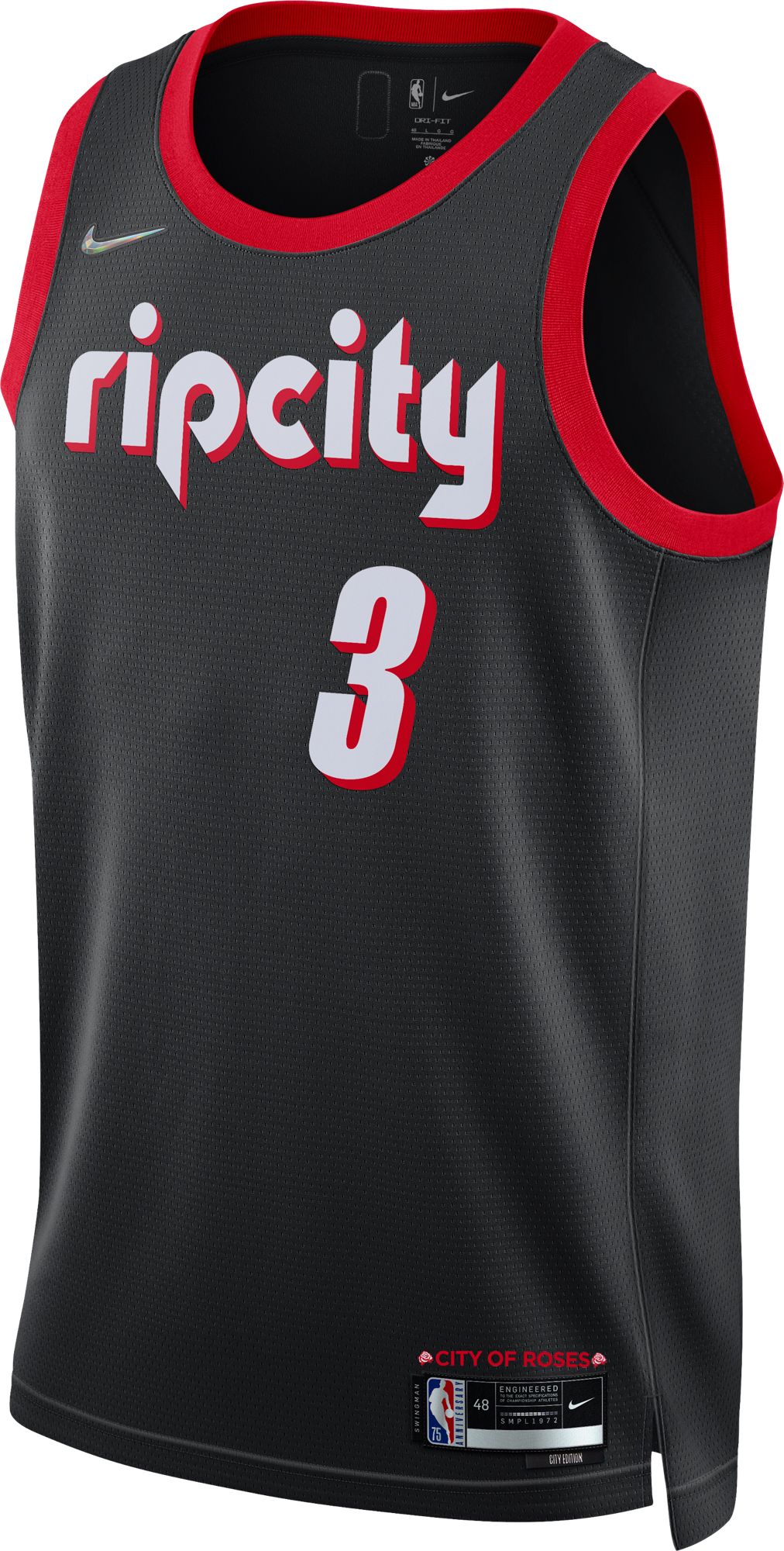 Nike Adult 2021-22 City Edition Portland Trail Blazers CJ McCollum #3 Jersey product image