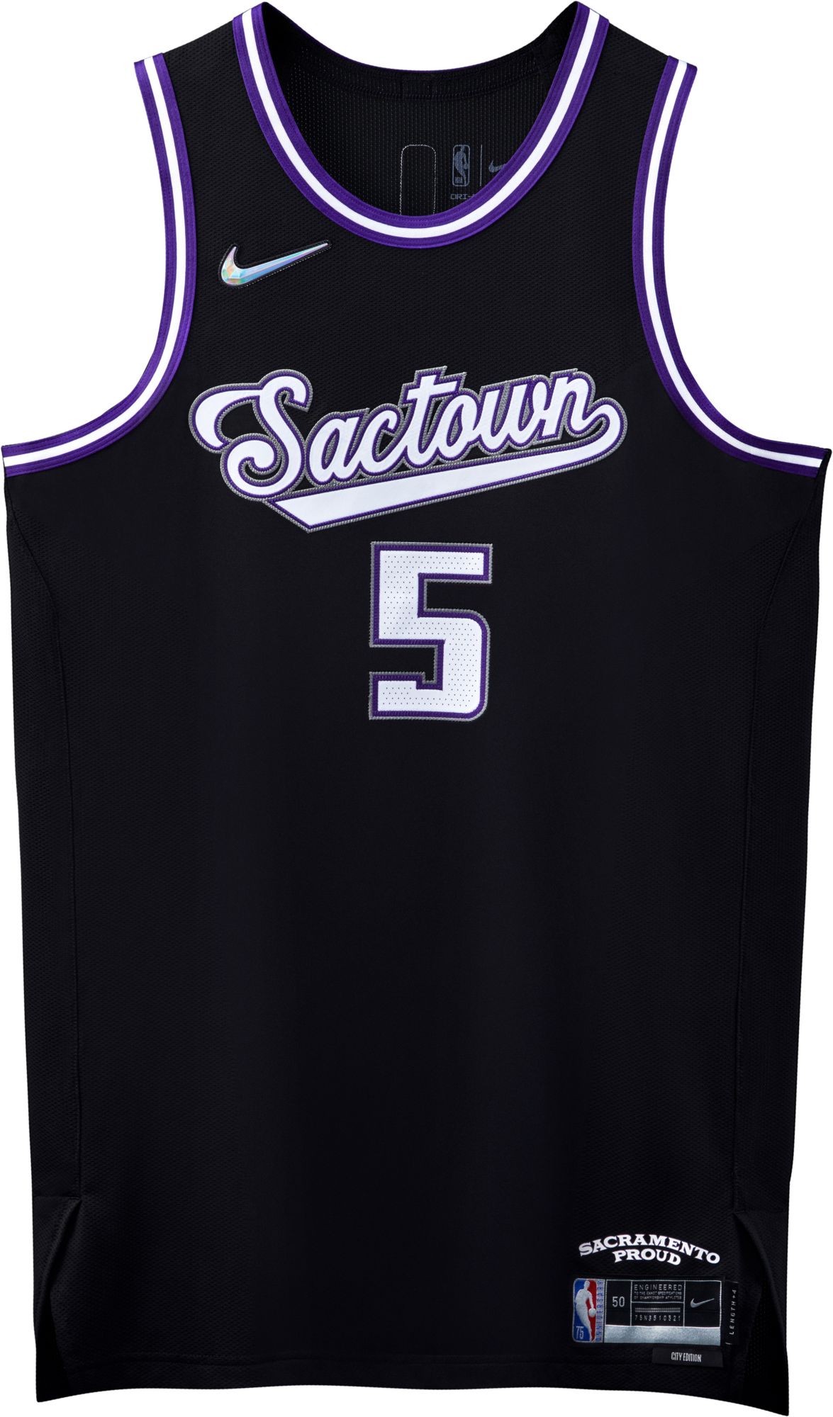 Nike Adult 2021-22 City Edition Sacramento Kings De'Aaron Fox #5 Jersey product image