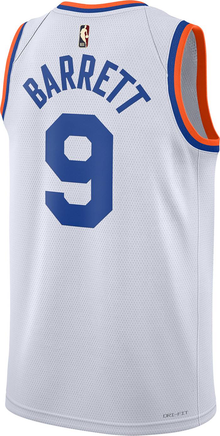 Dick's Sporting Goods Nike Men's New York Knicks Rj Barrett #9 White  Dri-FIT Year Zero Swingman Jersey