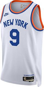Jordan Men's New York Knicks RJ Barrett #9 Navy Dri-FIT Swingman Jersey