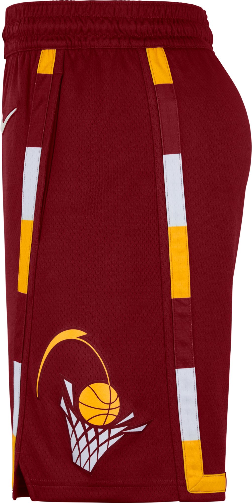 Nike Men's 2021-22 City Edition Cleveland Cavaliers Red Dri-Fit Swingman Shorts product image