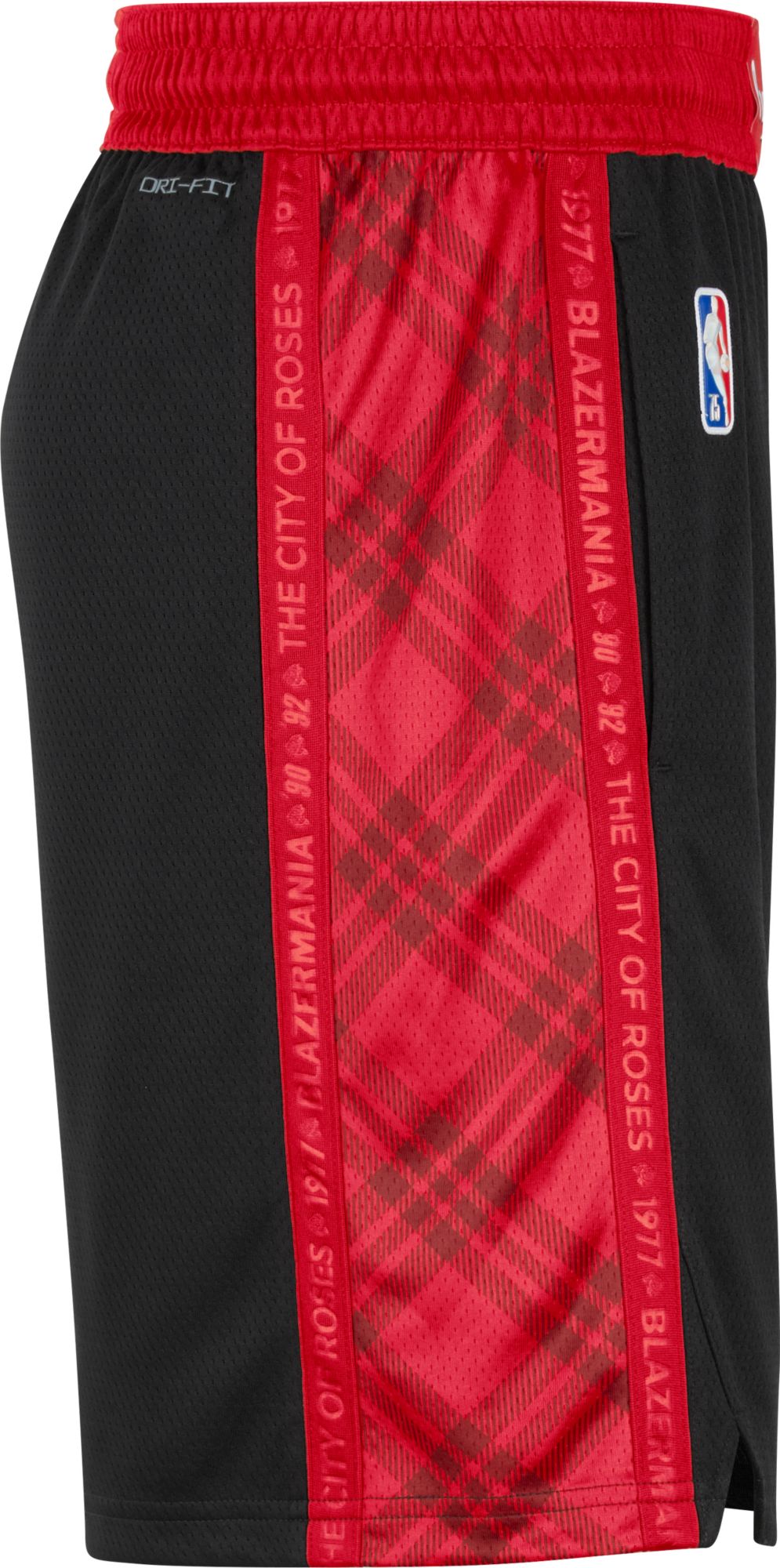 Nike Men's 2021-22 City Edition Portland Trail Blazers Black Dri-Fit Swingman Shorts product image