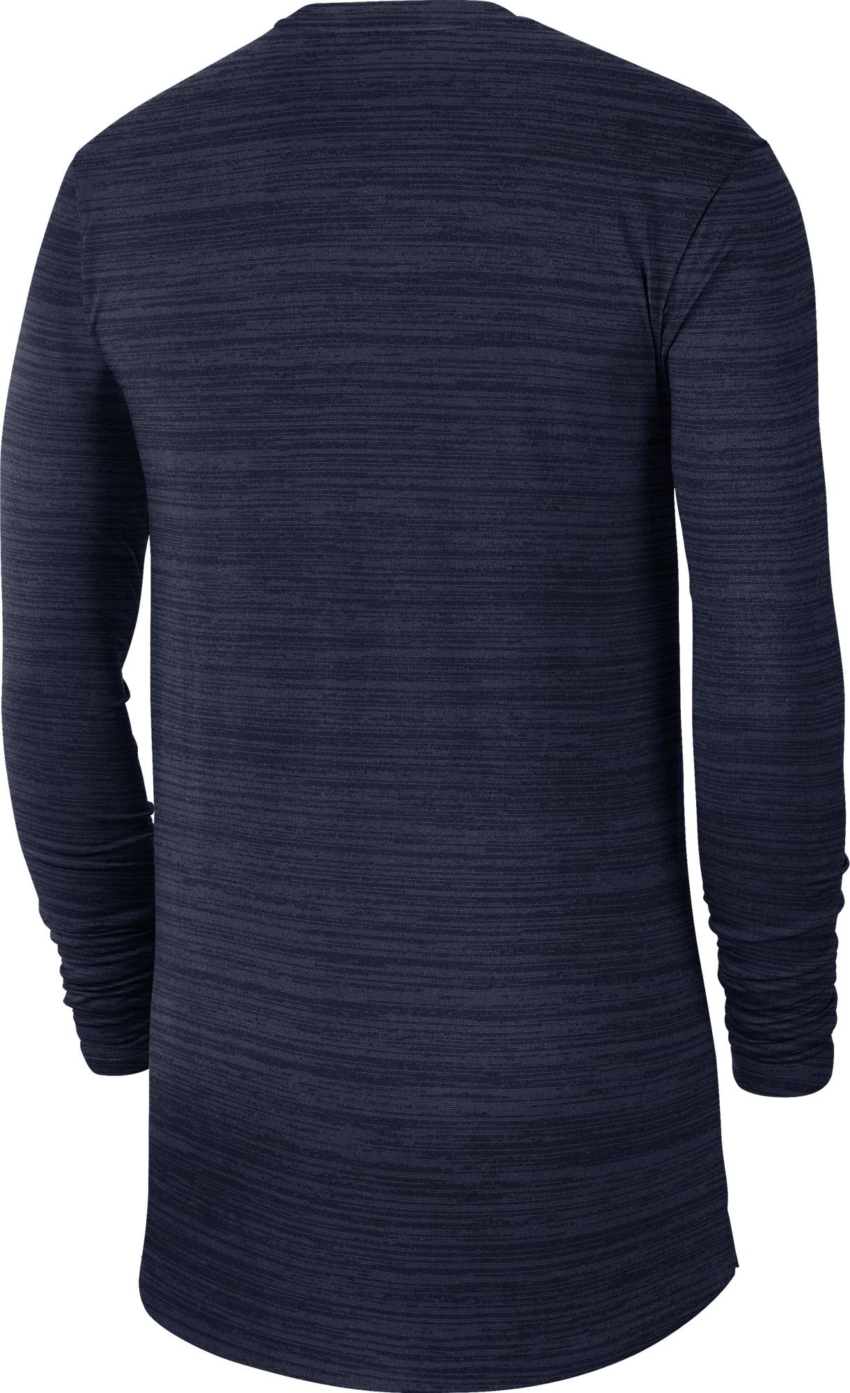 Jordan Men's Michigan Wolverines Blue Dri-FIT Velocity Football Sideline Long Sleeve T-Shirt product image