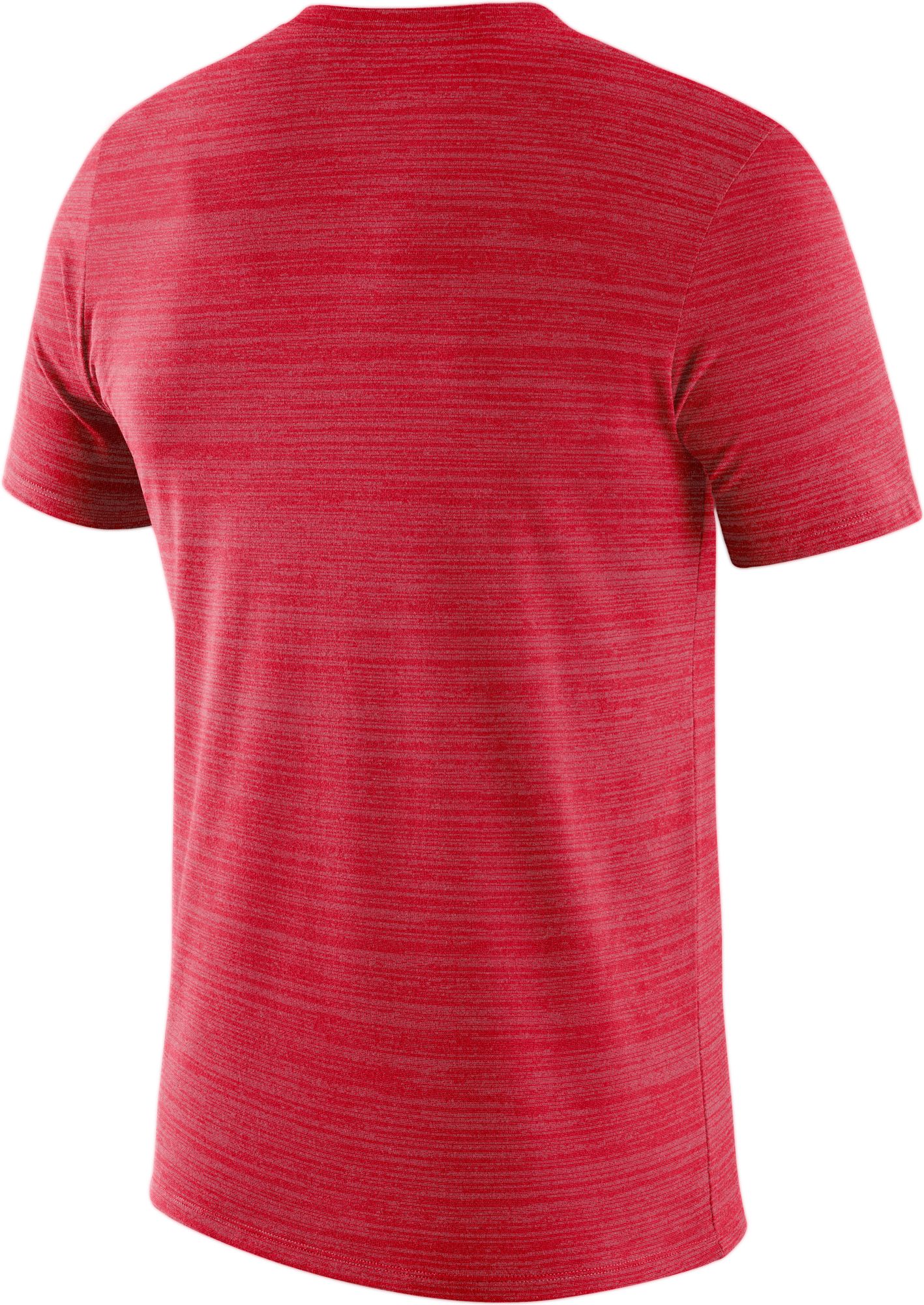 Nike Men's Georgia Bulldogs Red Dri-FIT Velocity Football Sideline T-Shirt product image