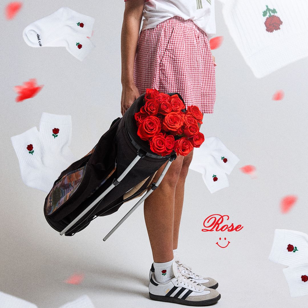 Del Campo Golf Rose Flower Golf Socks product image