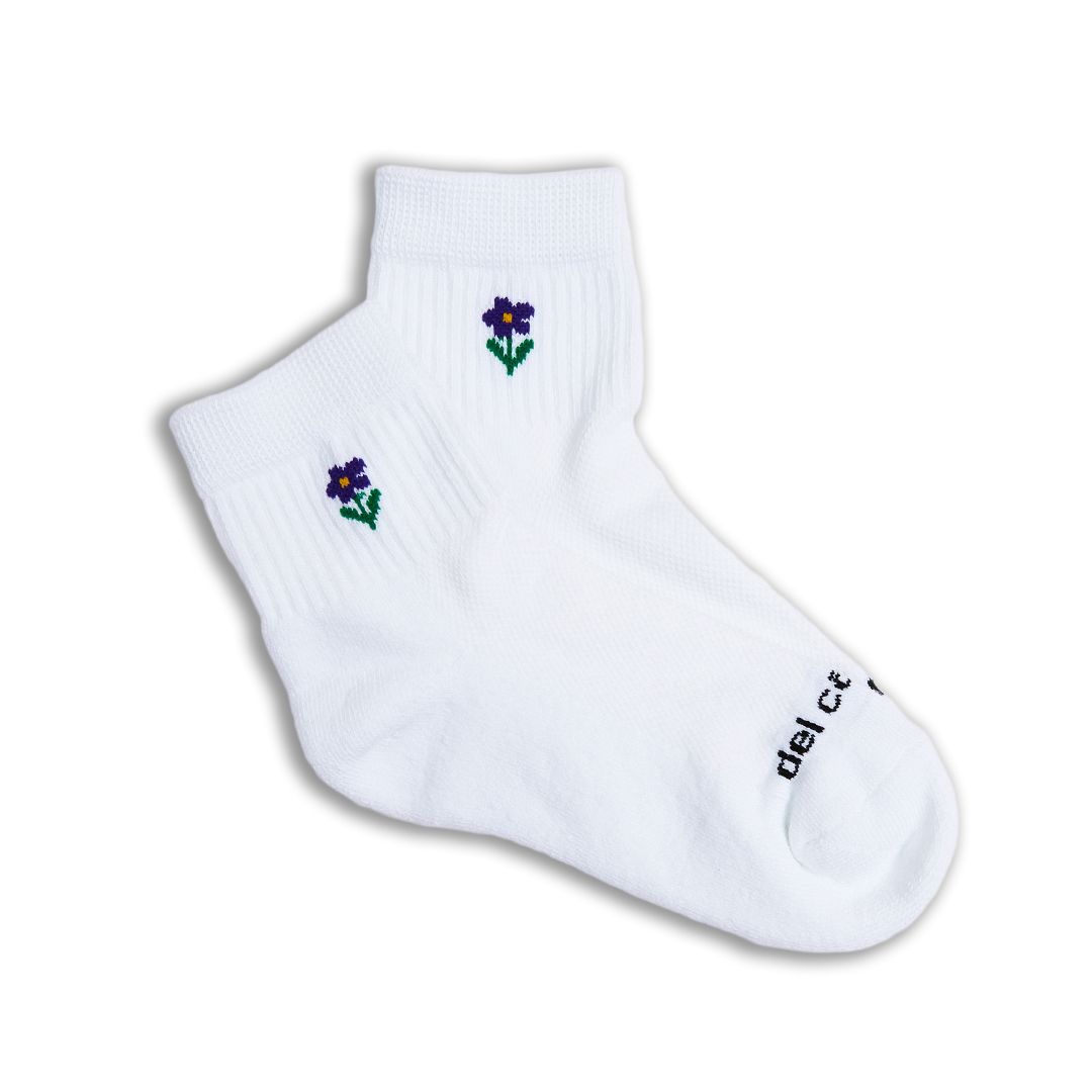 Del Campo Golf Violet Flower Golf Socks product image