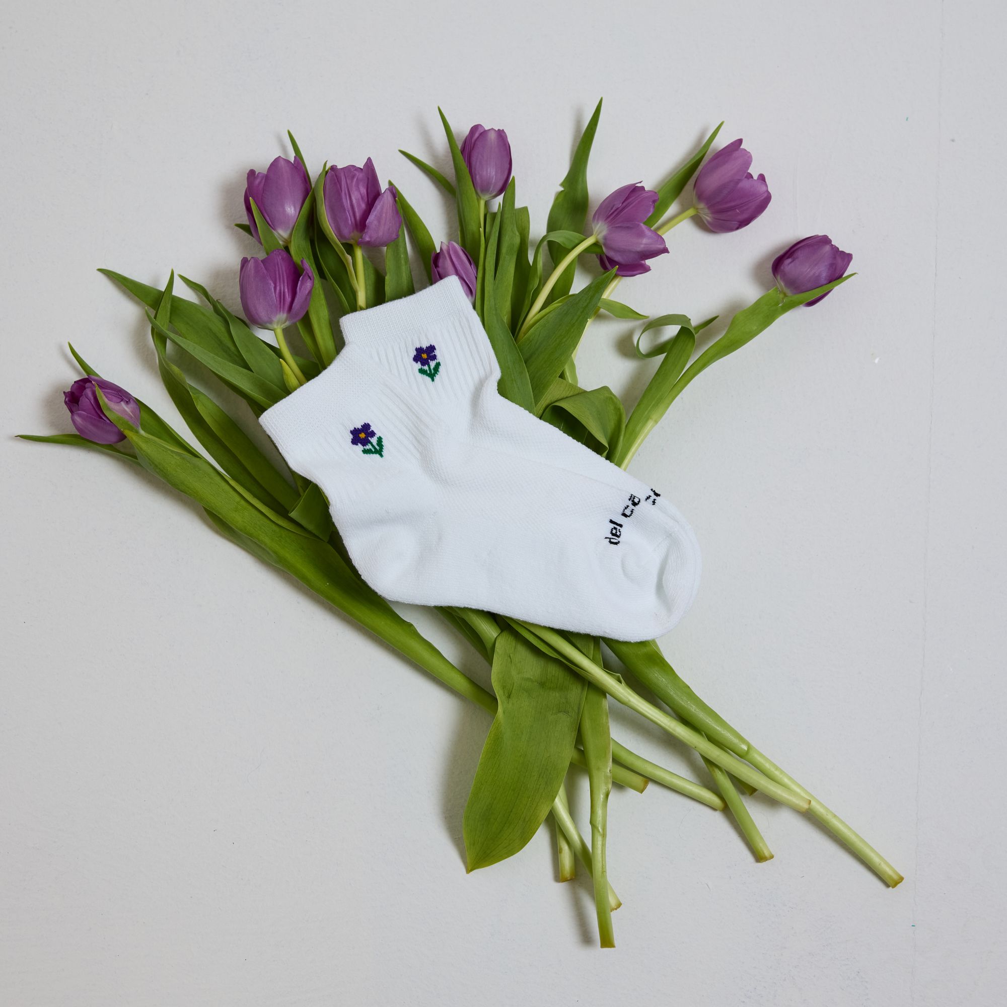 Del Campo Golf Violet Flower Golf Socks product image