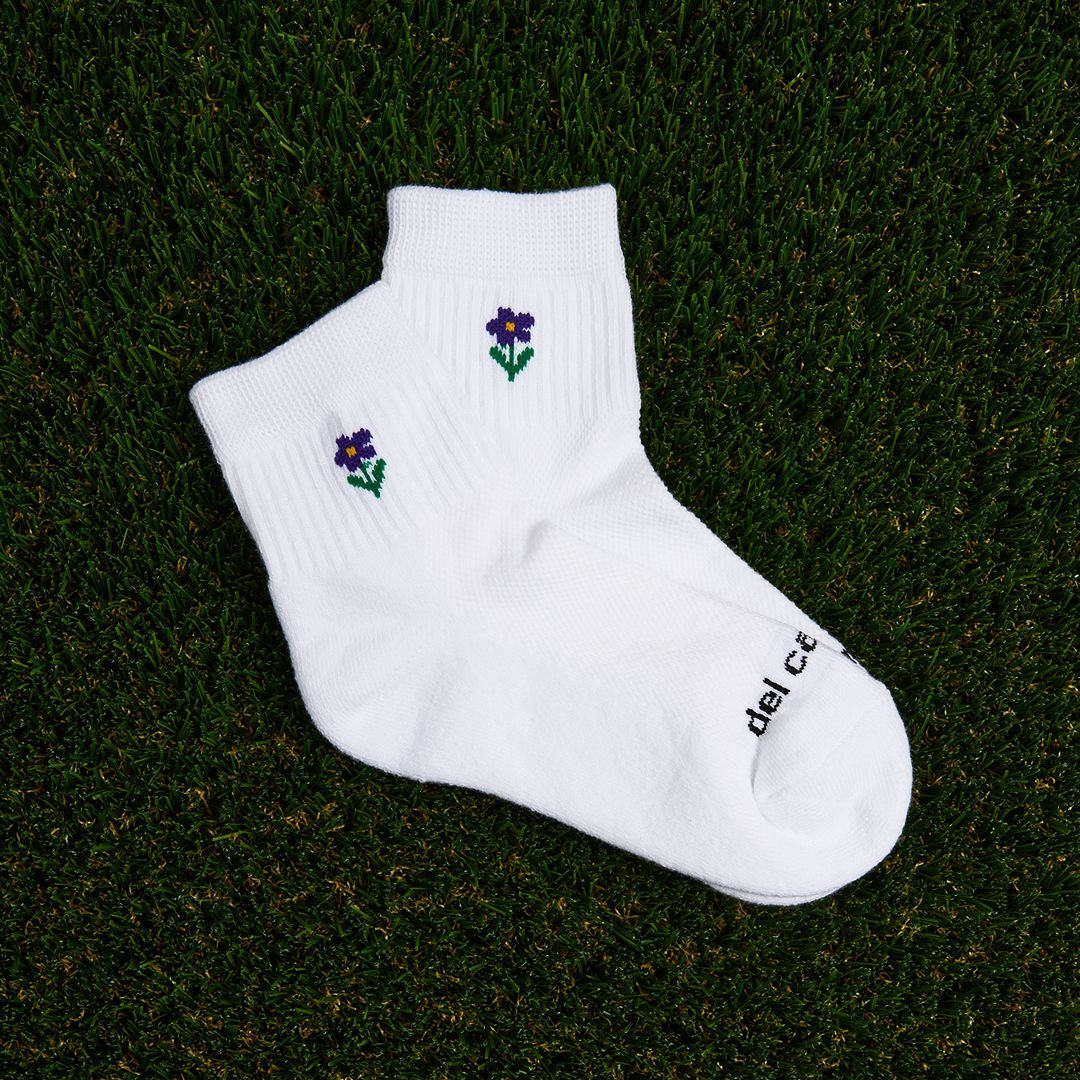 Del Campo Golf Violet Flower Golf Socks product image