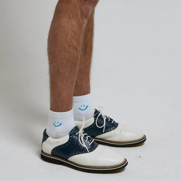 Del Campo Golf Scuba Blue Smiley Golf Sock product image