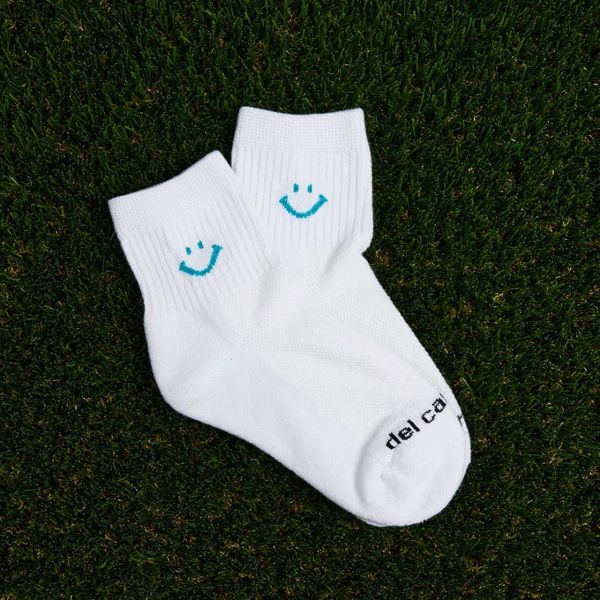 Del Campo Golf Scuba Blue Smiley Golf Sock product image