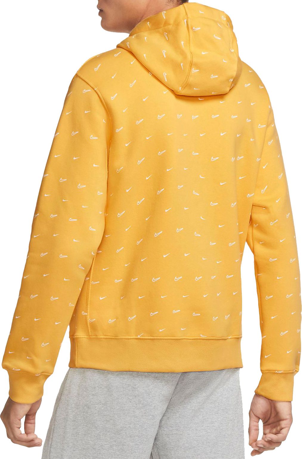 nike club fleece allover print hoodie