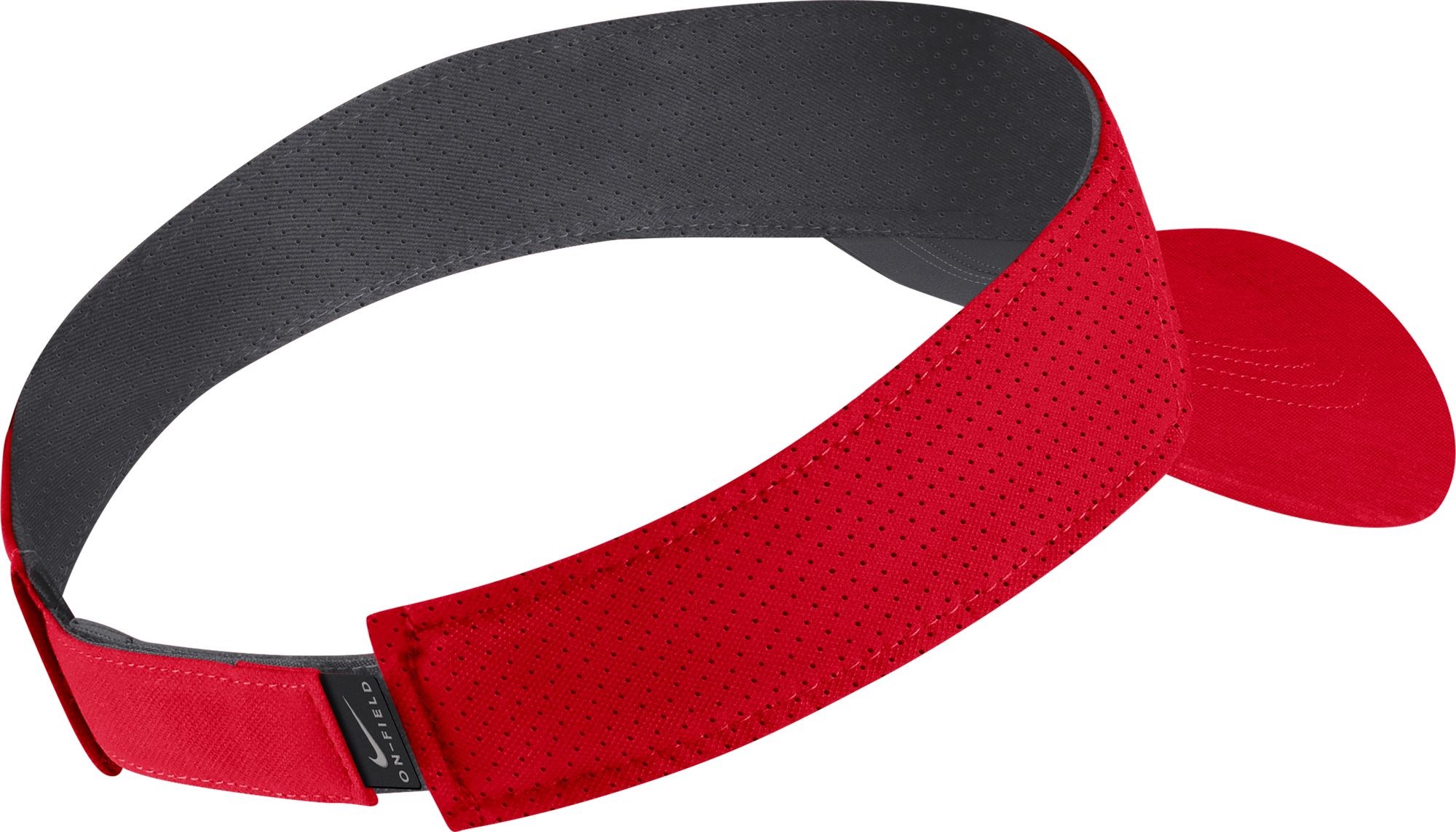 Nike Men's Ohio State Buckeyes Scarlet Aero Football Sideline Visor product image