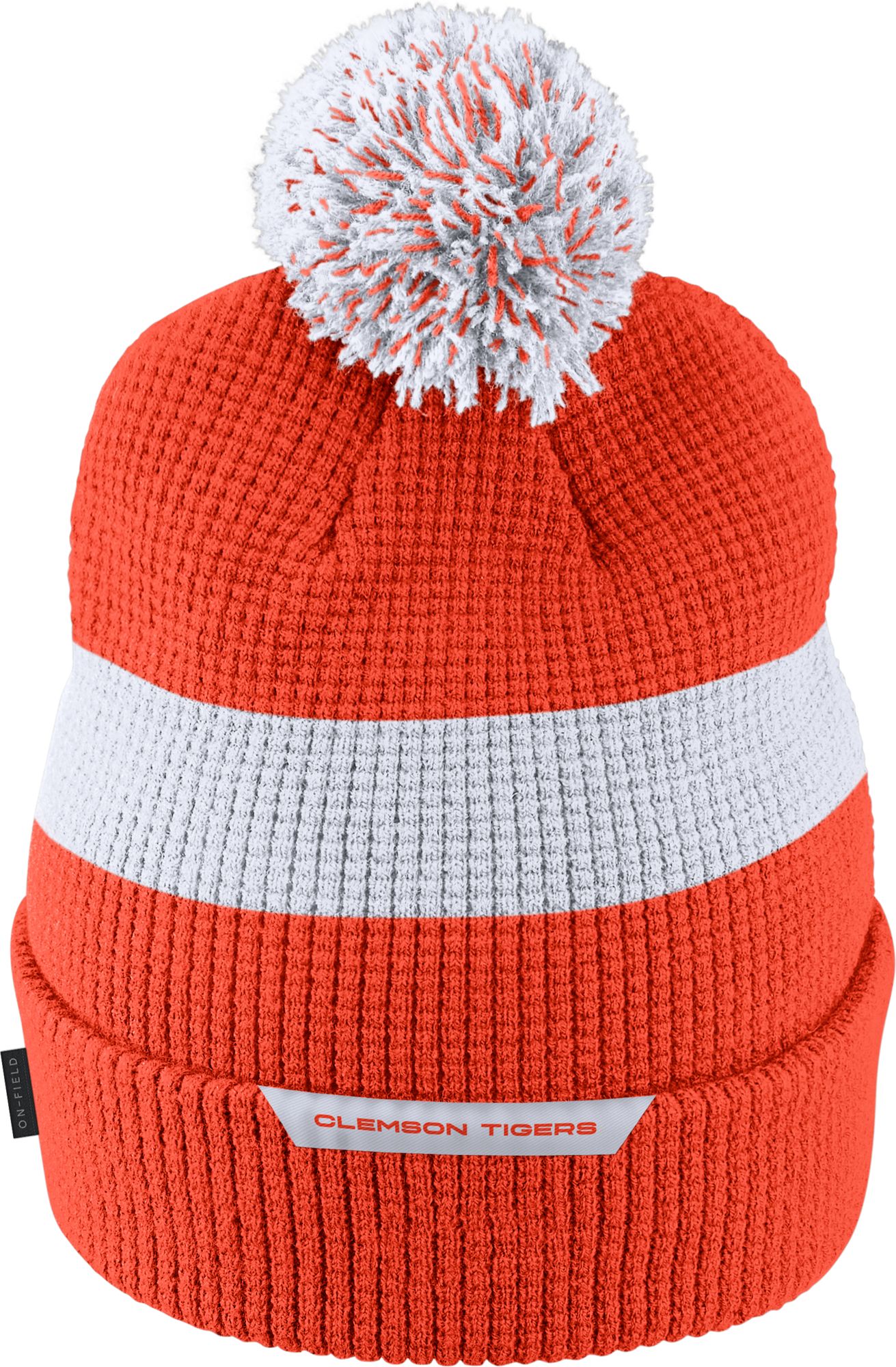 Nike Men's Clemson Tigers Orange Football Sideline Pom Beanie product image
