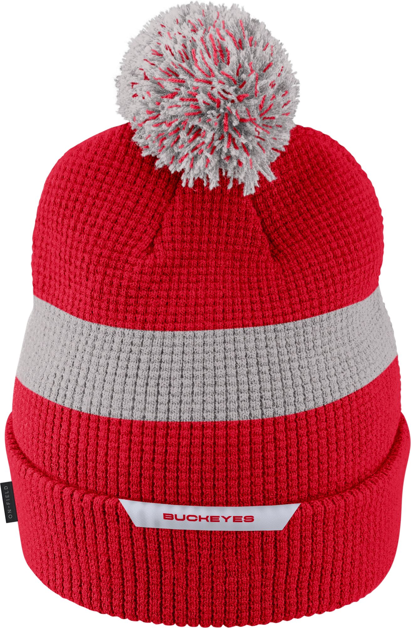 Nike Men's Ohio State Buckeyes Scarlet Football Sideline Pom Beanie product image
