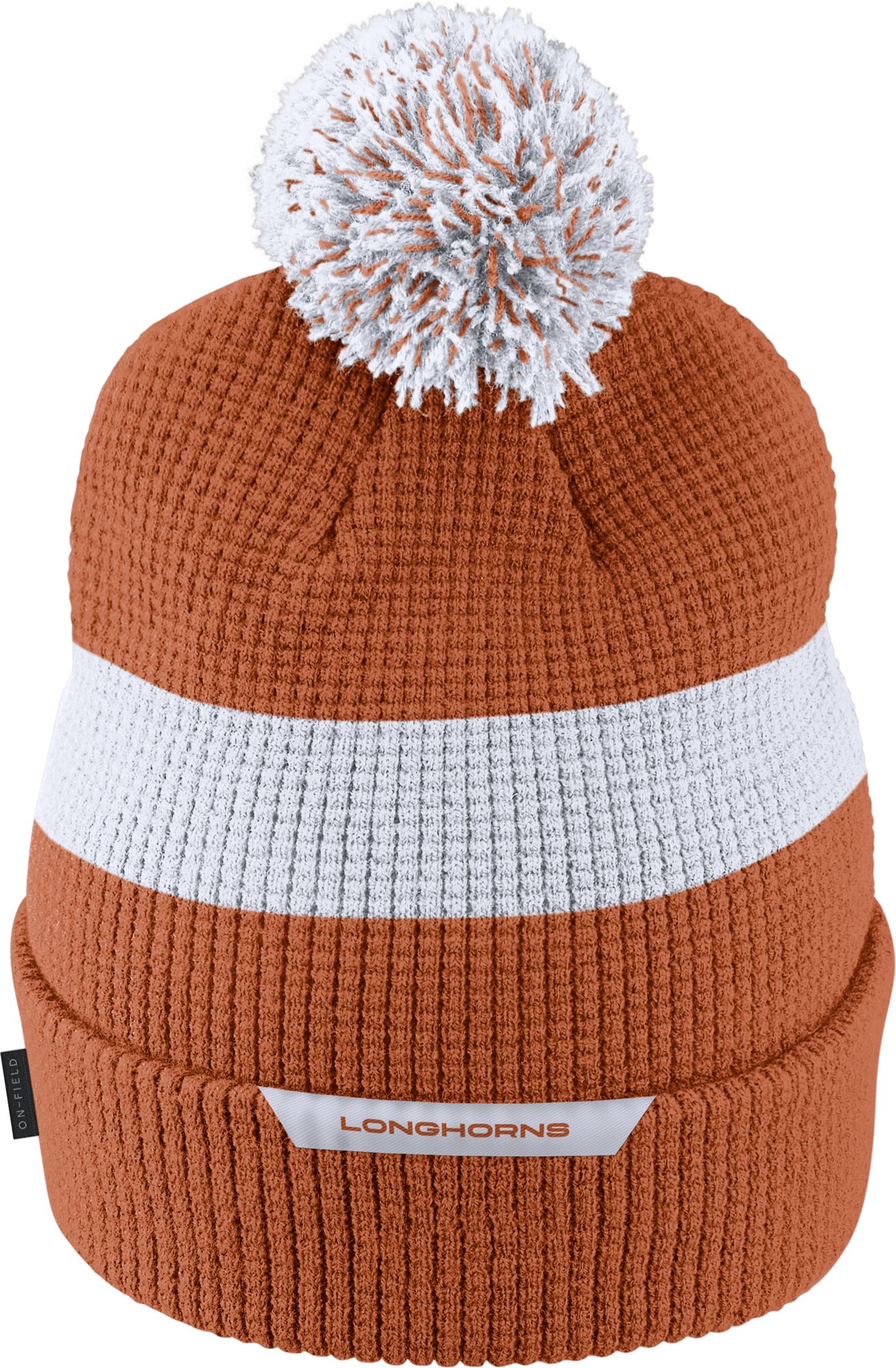 Nike Men's Texas Longhorns Burnt Orange Football Sideline Pom Beanie product image