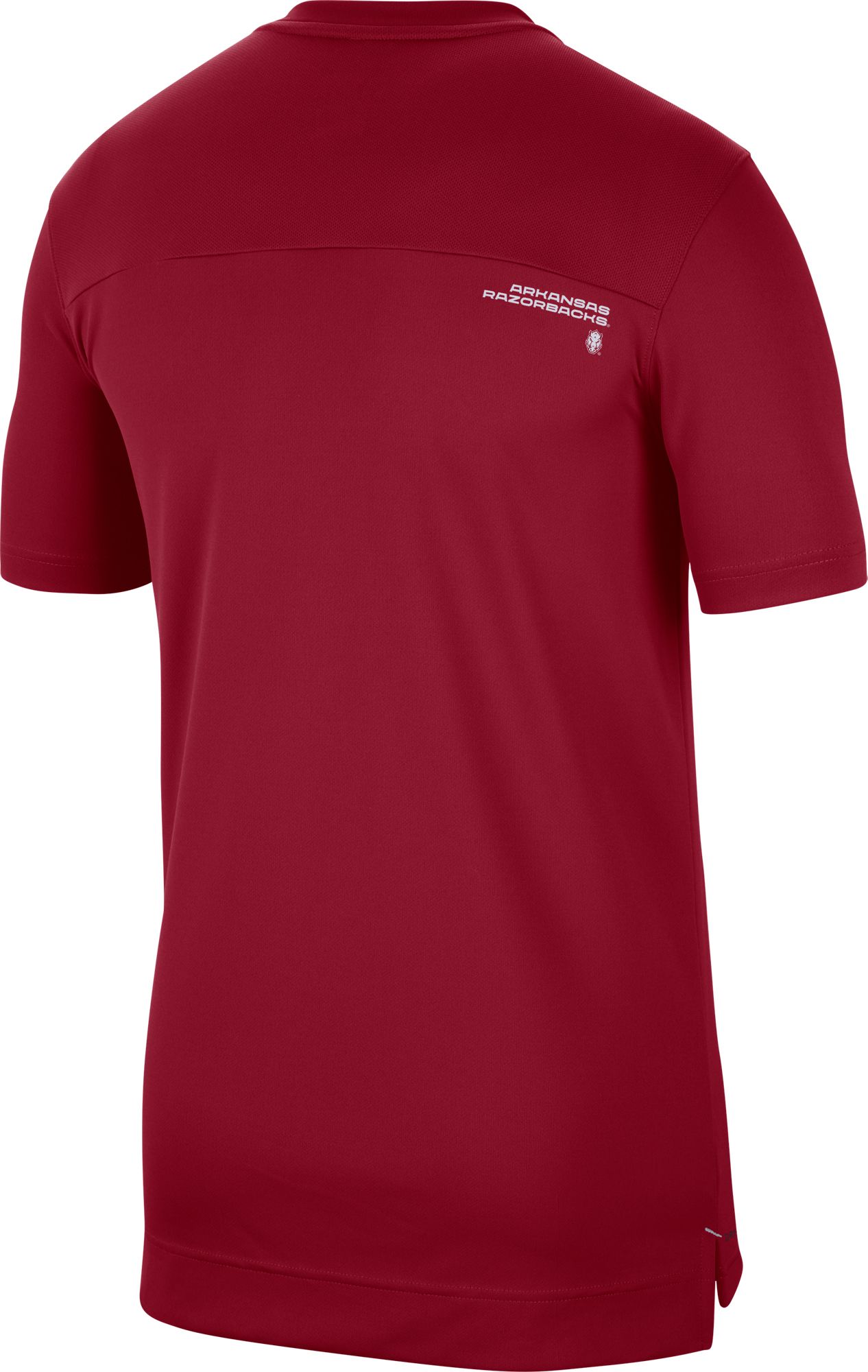 Nike Men's Arkansas Razorbacks Cardinal Football Sideline Coach Dri-FIT UV T-Shirt product image