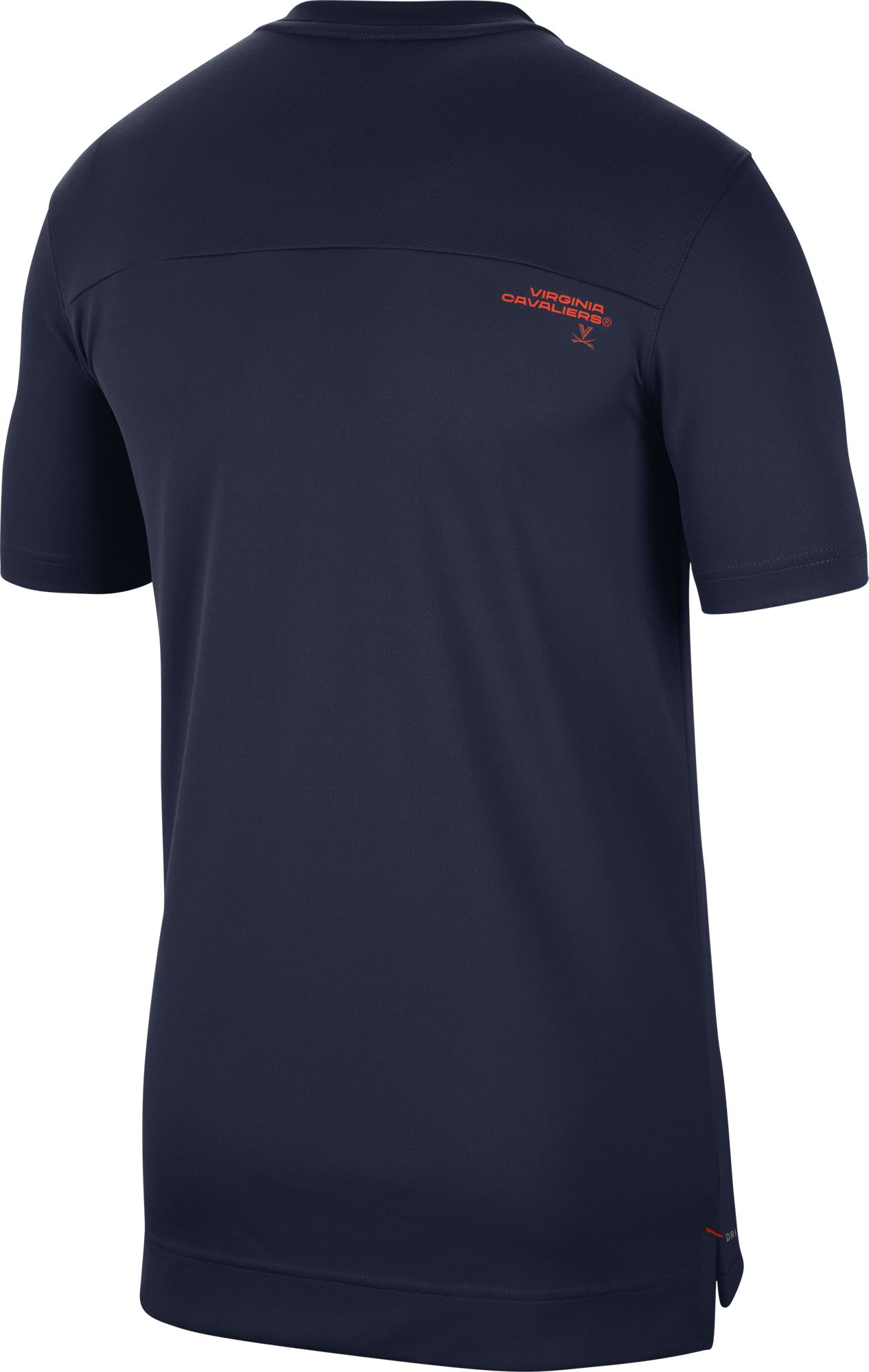 Nike Men's Virginia Cavaliers Blue Football Sideline Coach Dri-FIT UV T-Shirt product image