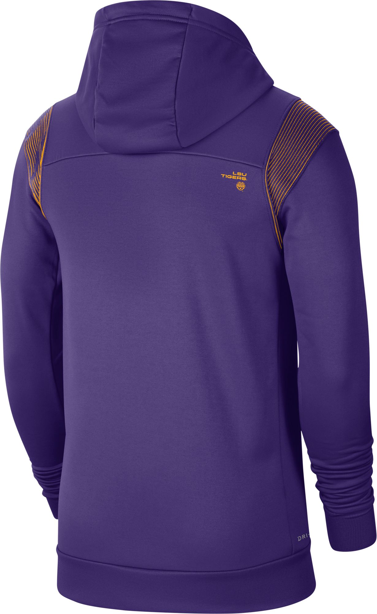 Nike Men's LSU Tigers Purple Therma Football Sideline Full-Zip Hoodie product image