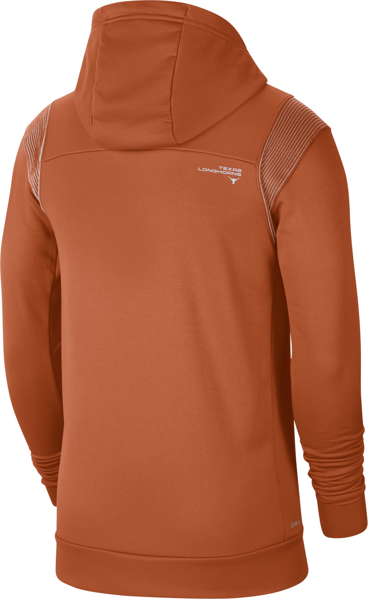 Nike Men's Texas Longhorns Burnt Orange Therma Football Sideline Full-Zip Hoodie product image