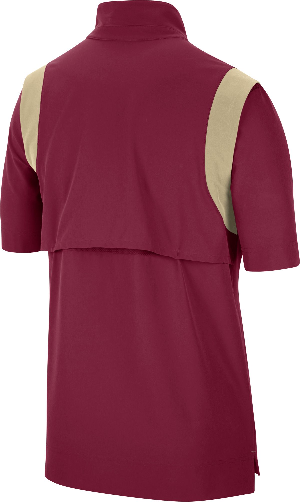 Nike Men's Florida State Seminoles Garnet Football Sideline Coach Short Sleeve Jacket product image