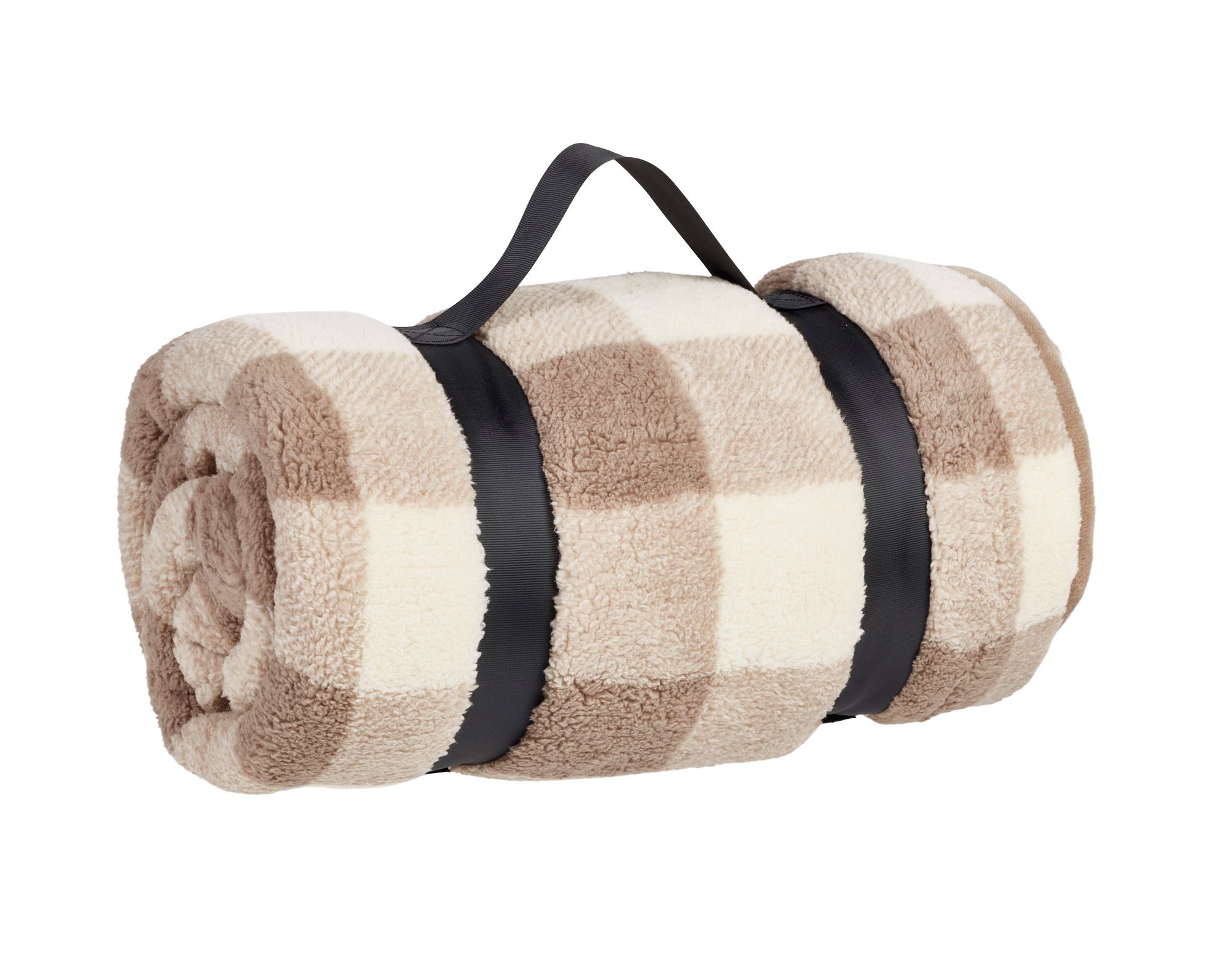 DICK's Sporting Goods Cozy Buff Checkered Sherpa Blanket product image
