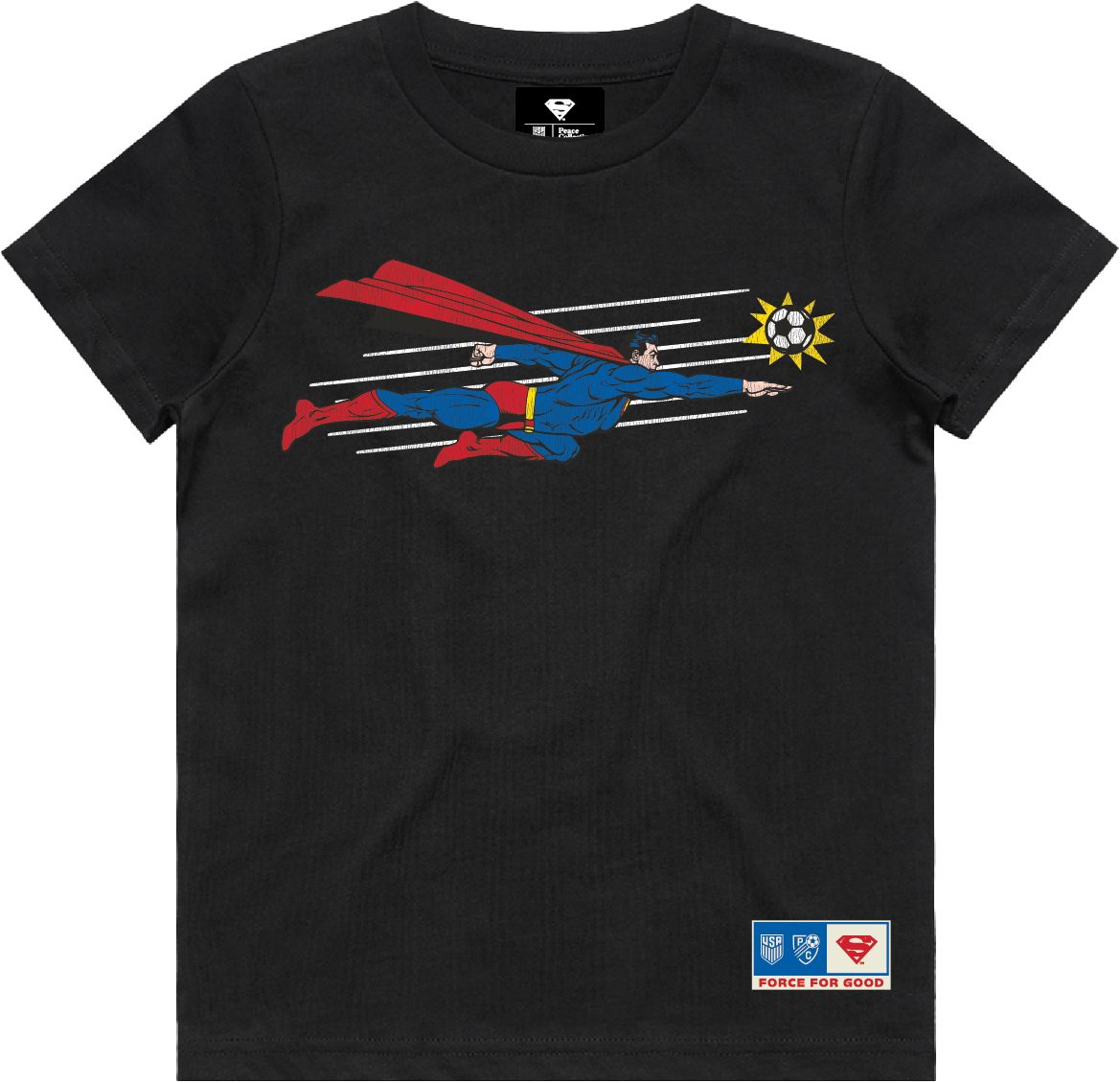 Peace Collective Adult U.S. Soccer | DC Worlds Collide Superman Flight T-Shirt product image