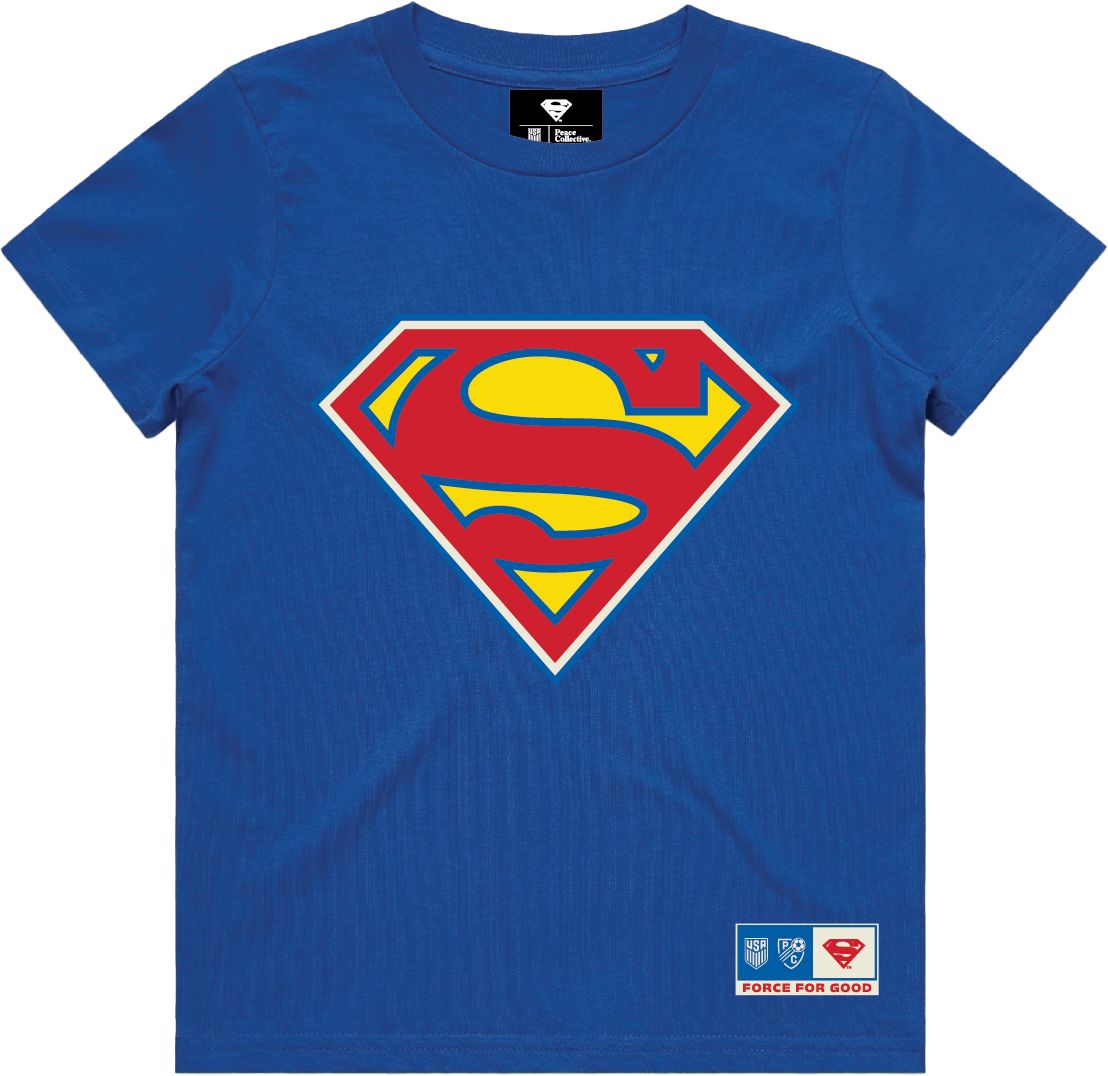 Peace Collective Youth U.S. Soccer | DC Worlds Collide Superman Force For Good T-Shirt product image