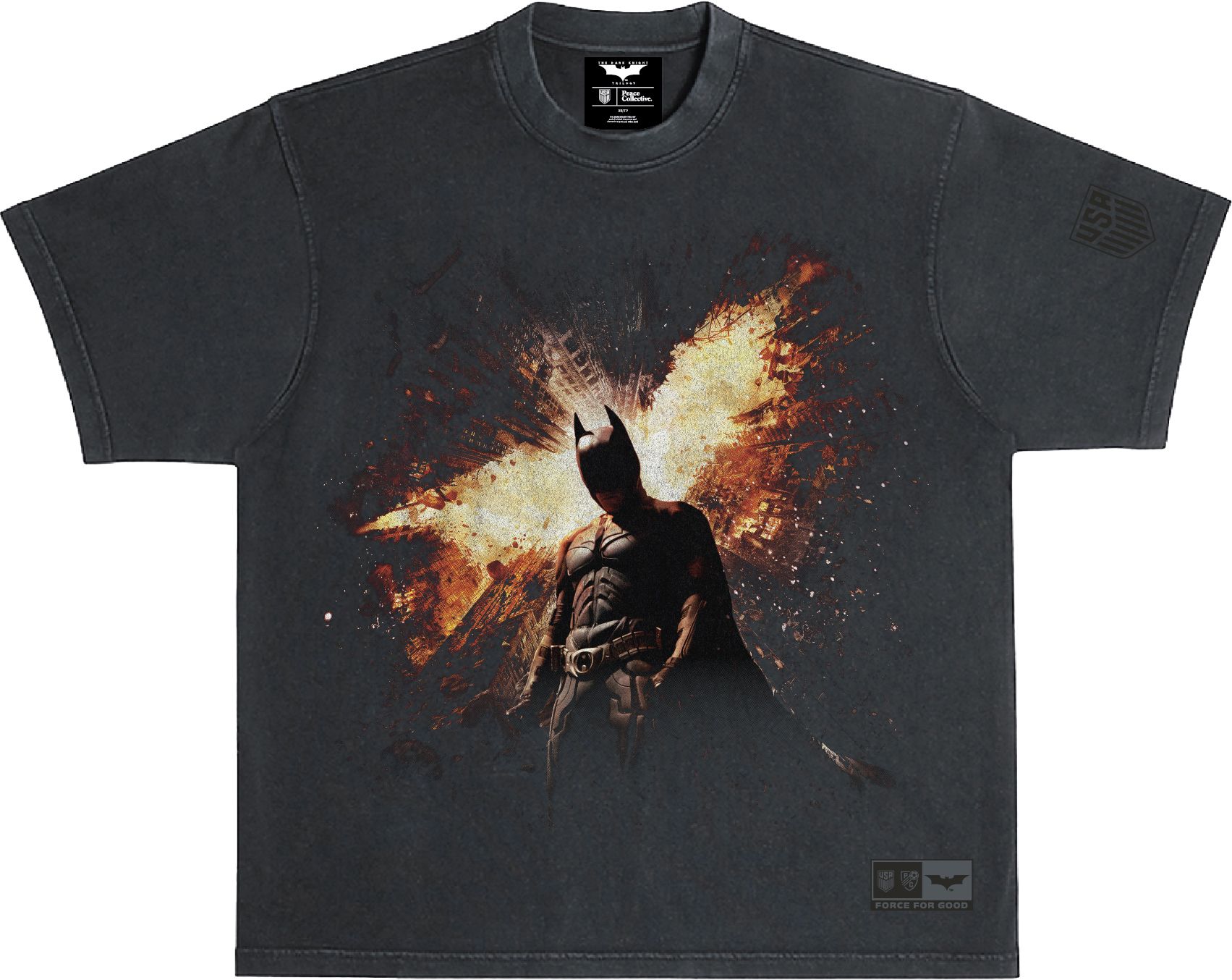 Peace Collective Adult U.S. Soccer | DC Worlds Collide Batman Halo New York City T-Shirt product image