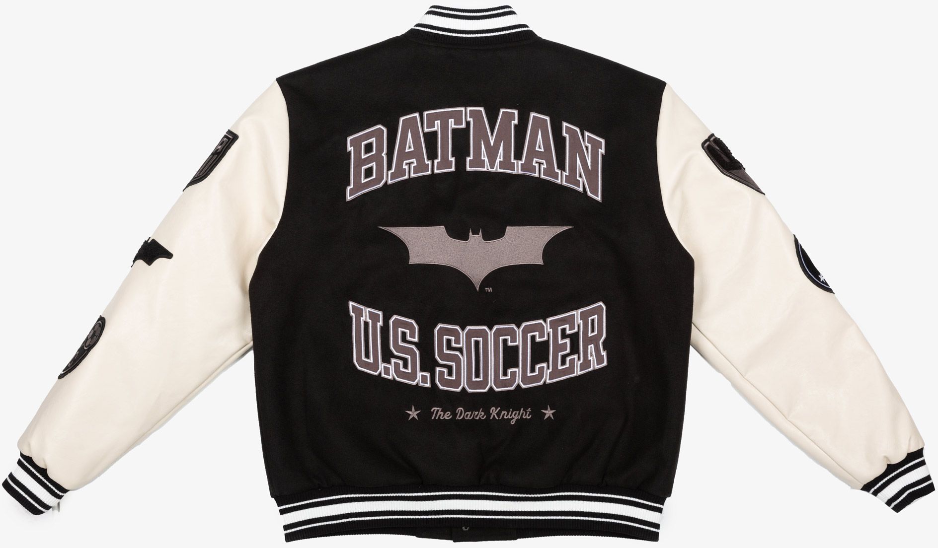 Peace Collective Adult U.S. Soccer | DC Worlds Collide Varsity Jacket product image