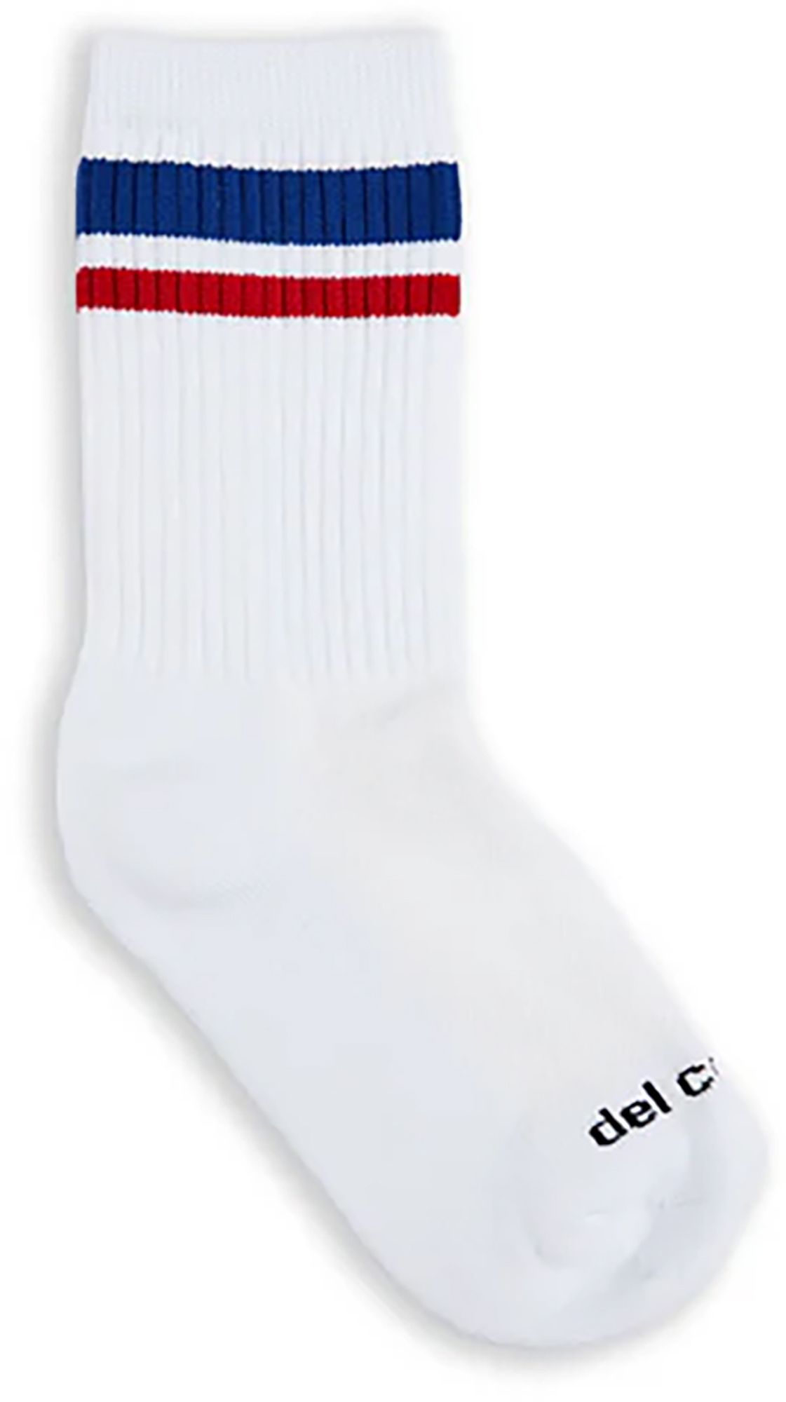 Del Campo Golf Blue And Red Stripe Crew Golf Sock product image